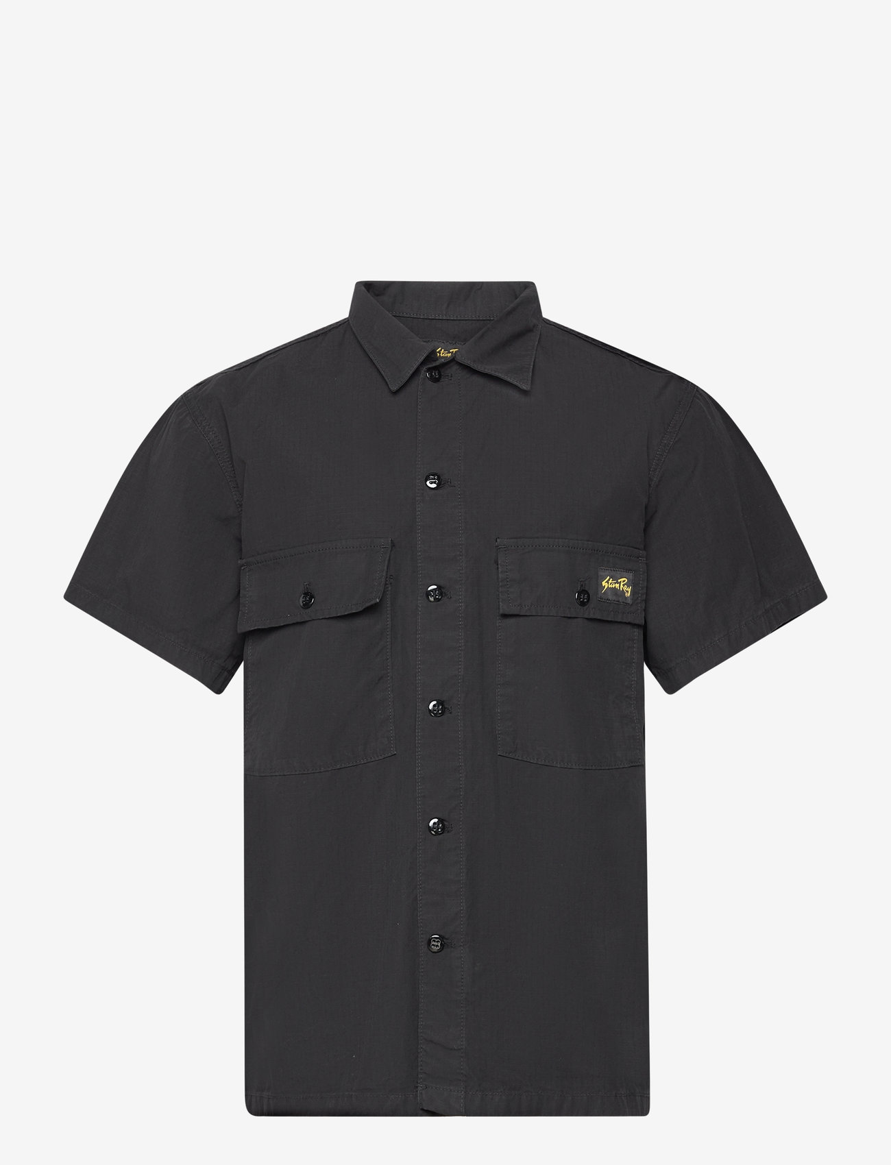 Stan Ray - CPO SHORT SLEEVE - kurzarmhemden - black ripstop - 0