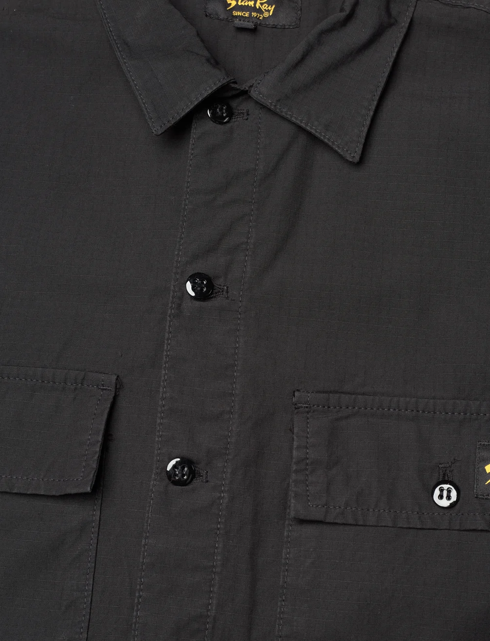 Stan Ray - CPO SHORT SLEEVE - short-sleeved shirts - black ripstop - 2
