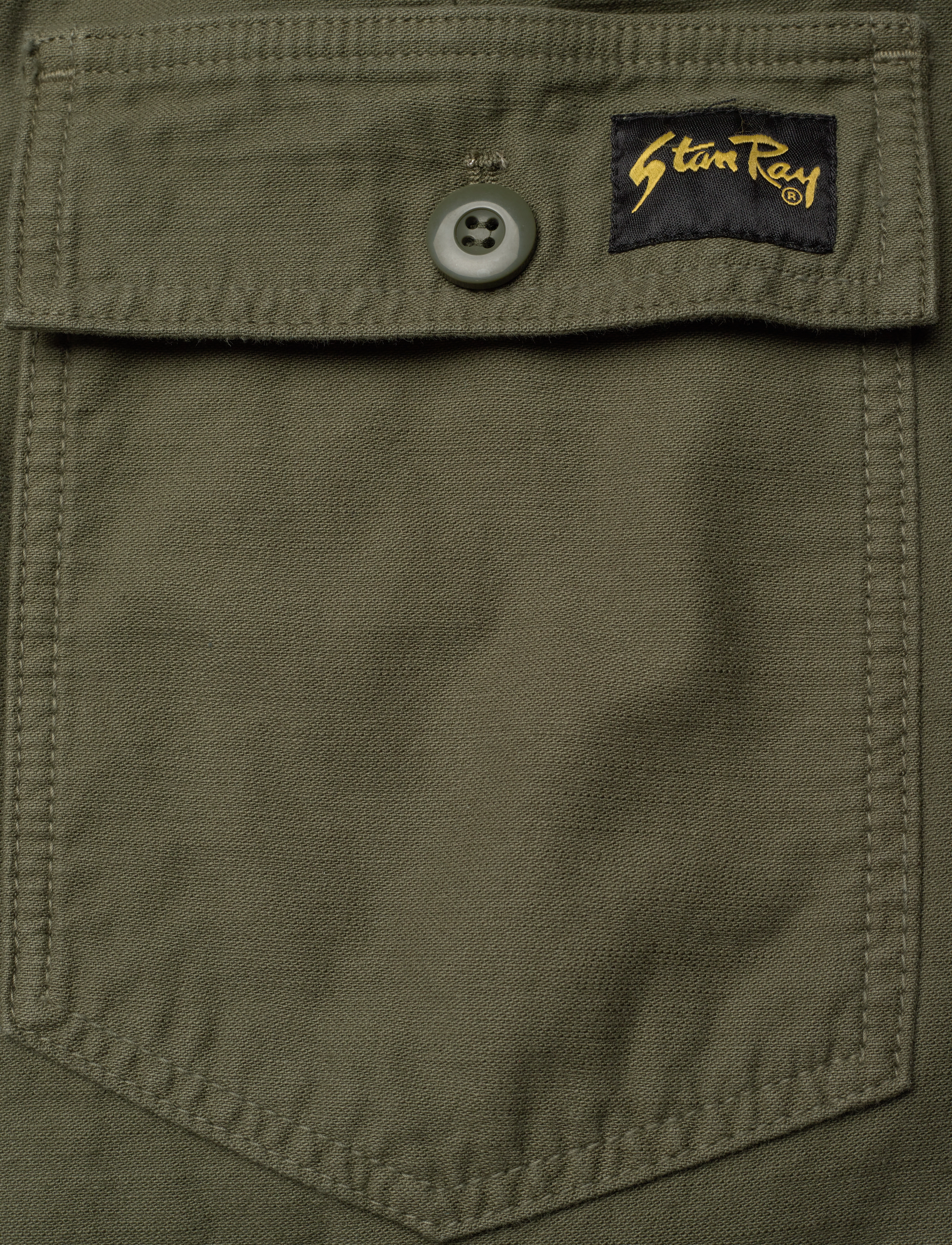 Stan Ray - FAT SHORT 6" INSEAM - olive sateen - 4