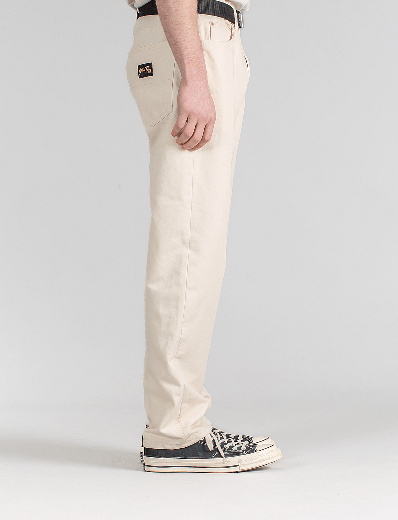 Stan Ray - STRAIGHT 5 JEAN - tavalised teksad - natural twill - 3