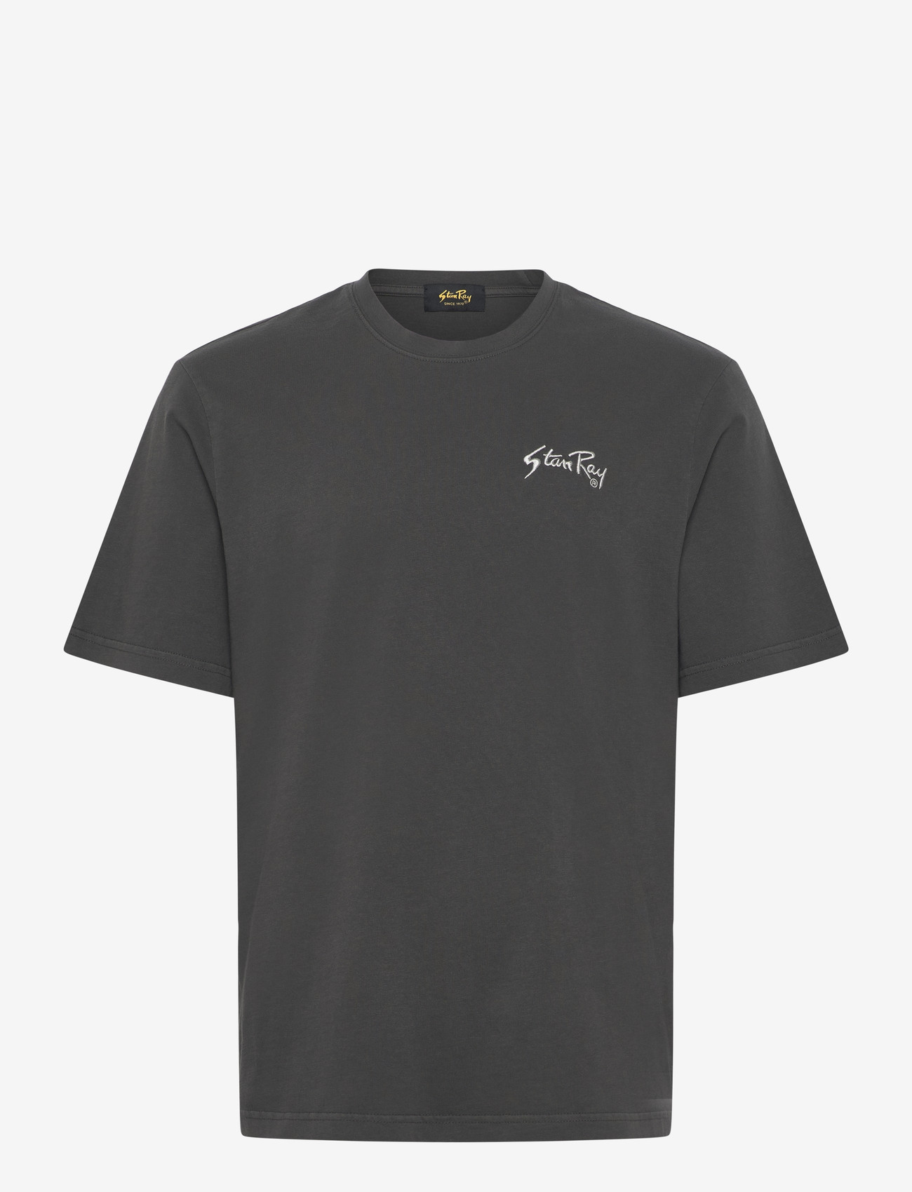 Stan Ray - EMBROIDERED TEE - RAVEN BLACK - kortærmede t-shirts - raven black - 0