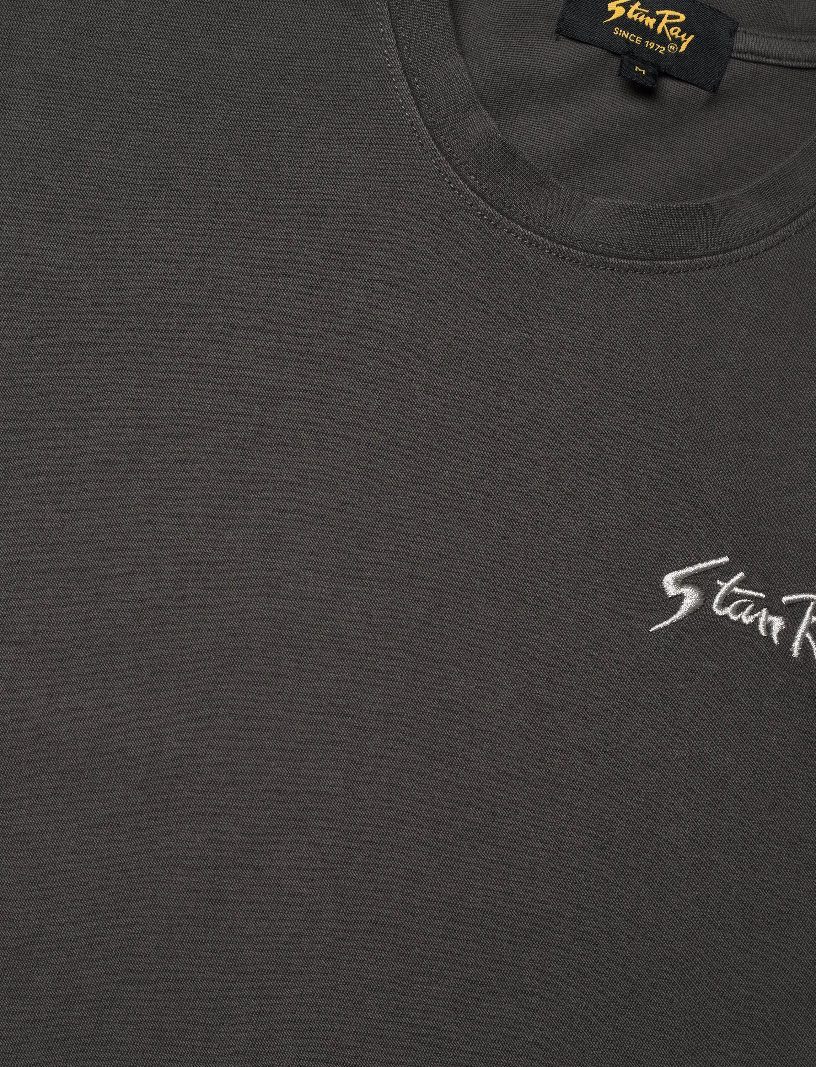 Stan Ray - EMBROIDERED TEE - RAVEN BLACK - kortærmede t-shirts - raven black - 2