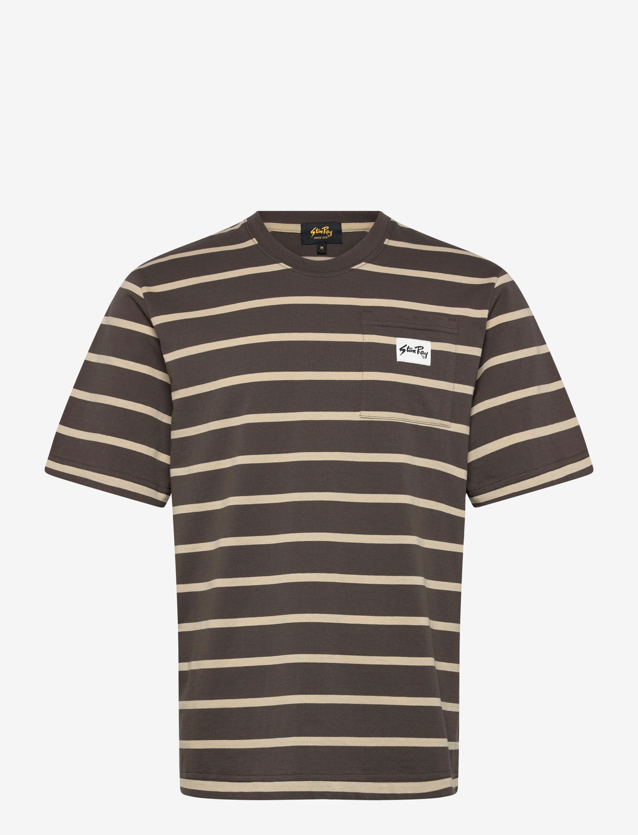 Stan Ray - STRIPE TEE - RAVEN/EUCALYPTUS - kortærmede t-shirts - raven/ eucalyptus - 0