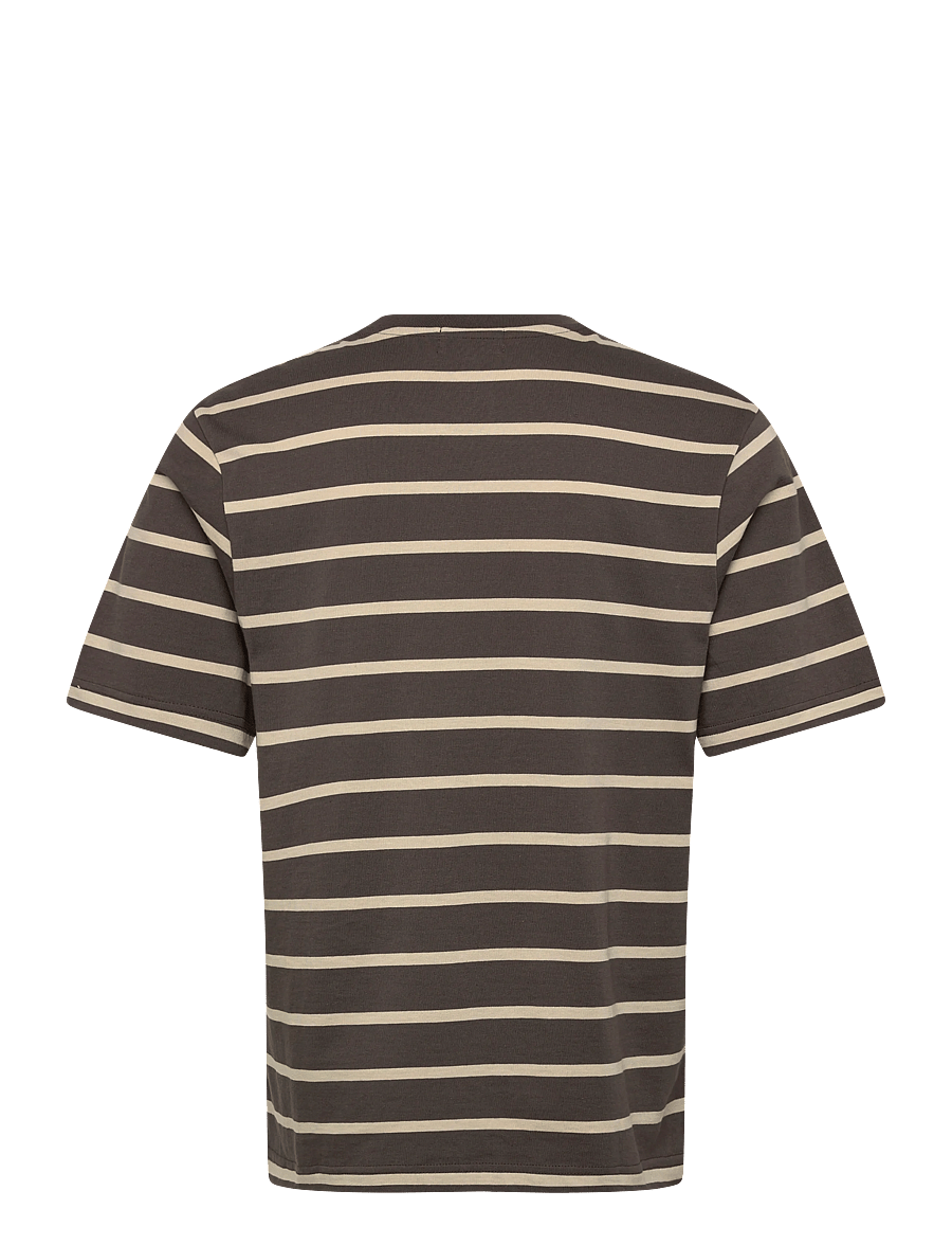 Stan Ray - STRIPE TEE - RAVEN/EUCALYPTUS - kurzärmelig - raven/ eucalyptus - 1