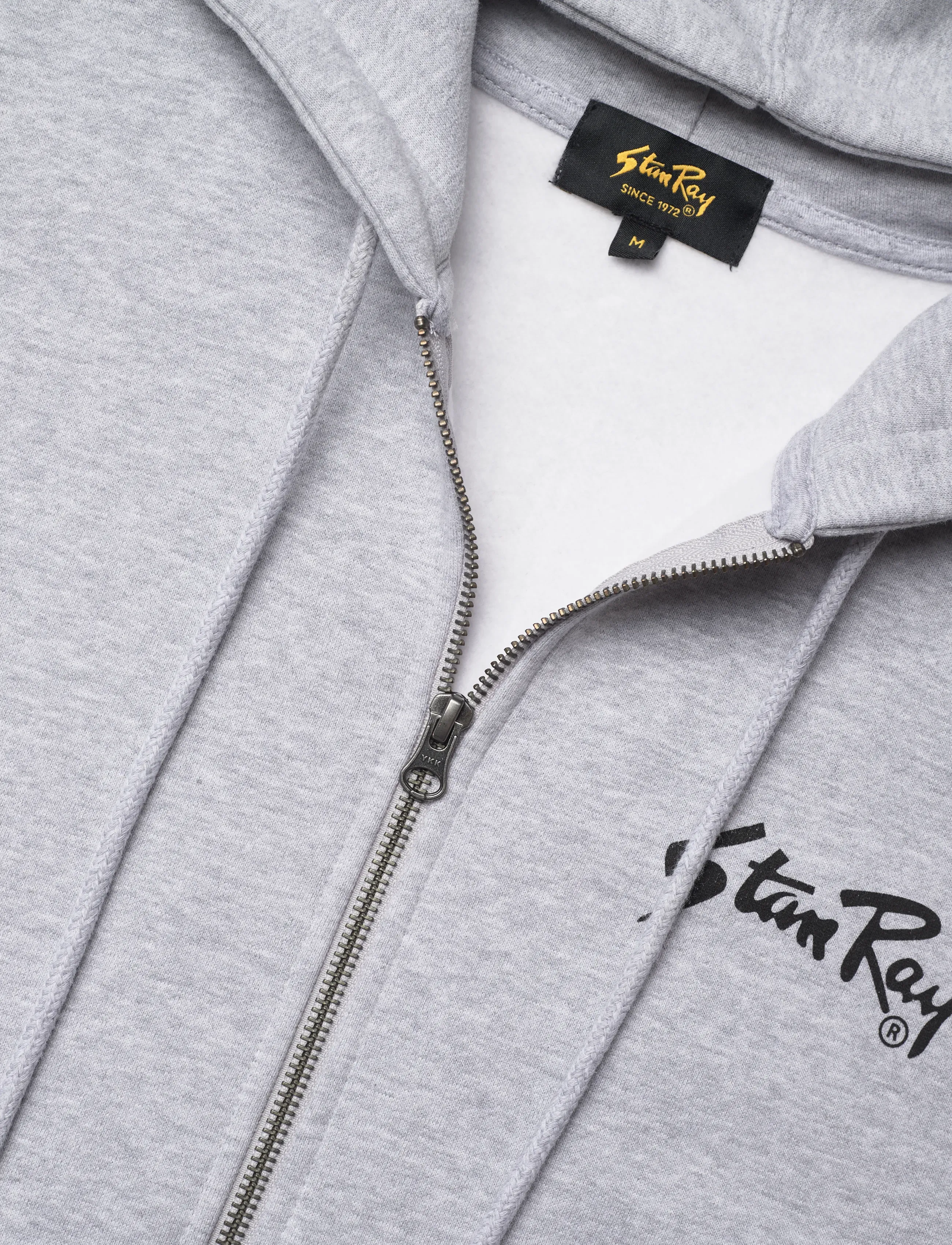 Stan Ray - STAN OG ZIP HOOD - GREY HEATHER - bluzy z kapturem - grey heather - 2