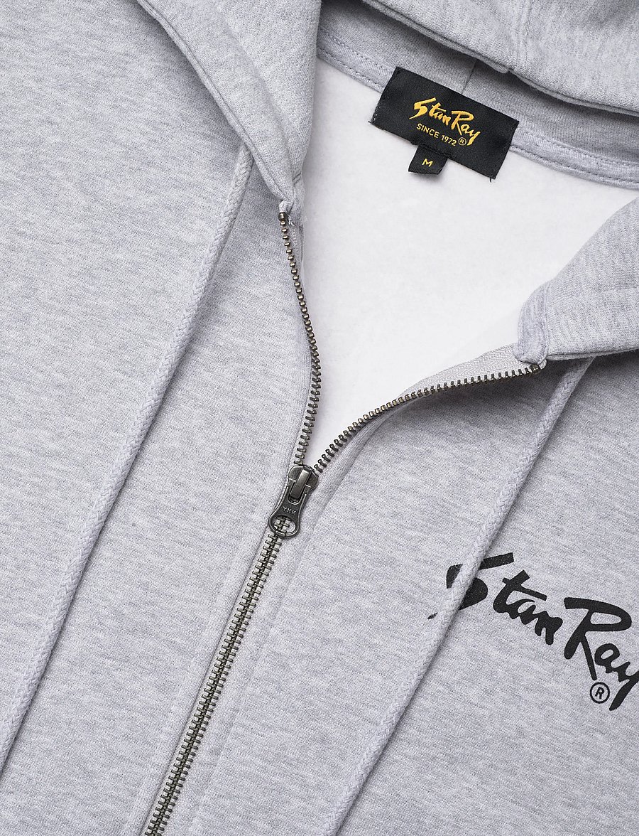 Stan Ray - STAN OG ZIP HOOD - GREY HEATHER - bluzy z kapturem - grey heather - 2