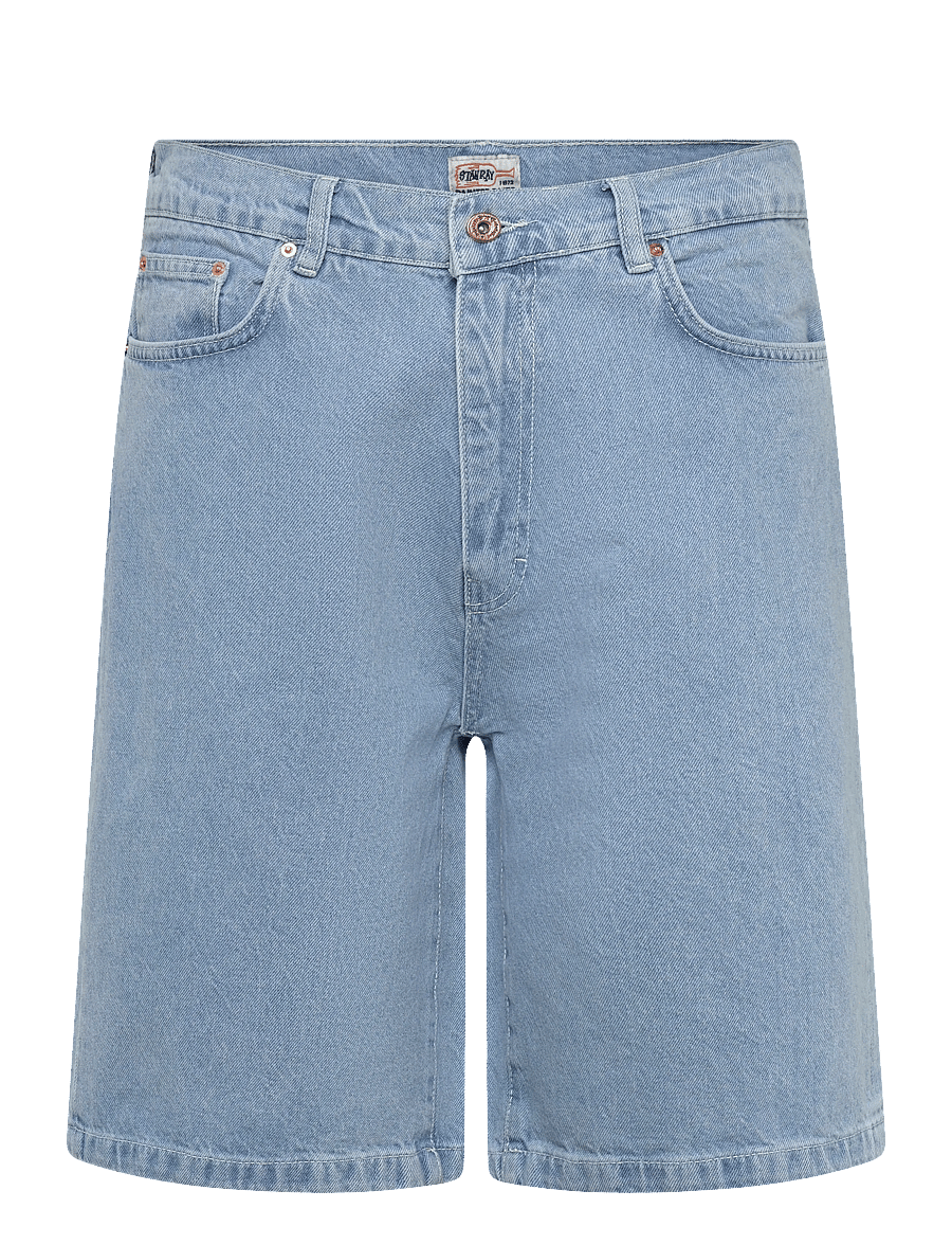 Stan Ray - WIDE 5 SHORT - ICE STONE DENIM - lühikesed teksapüksid - ice stone denim - 1