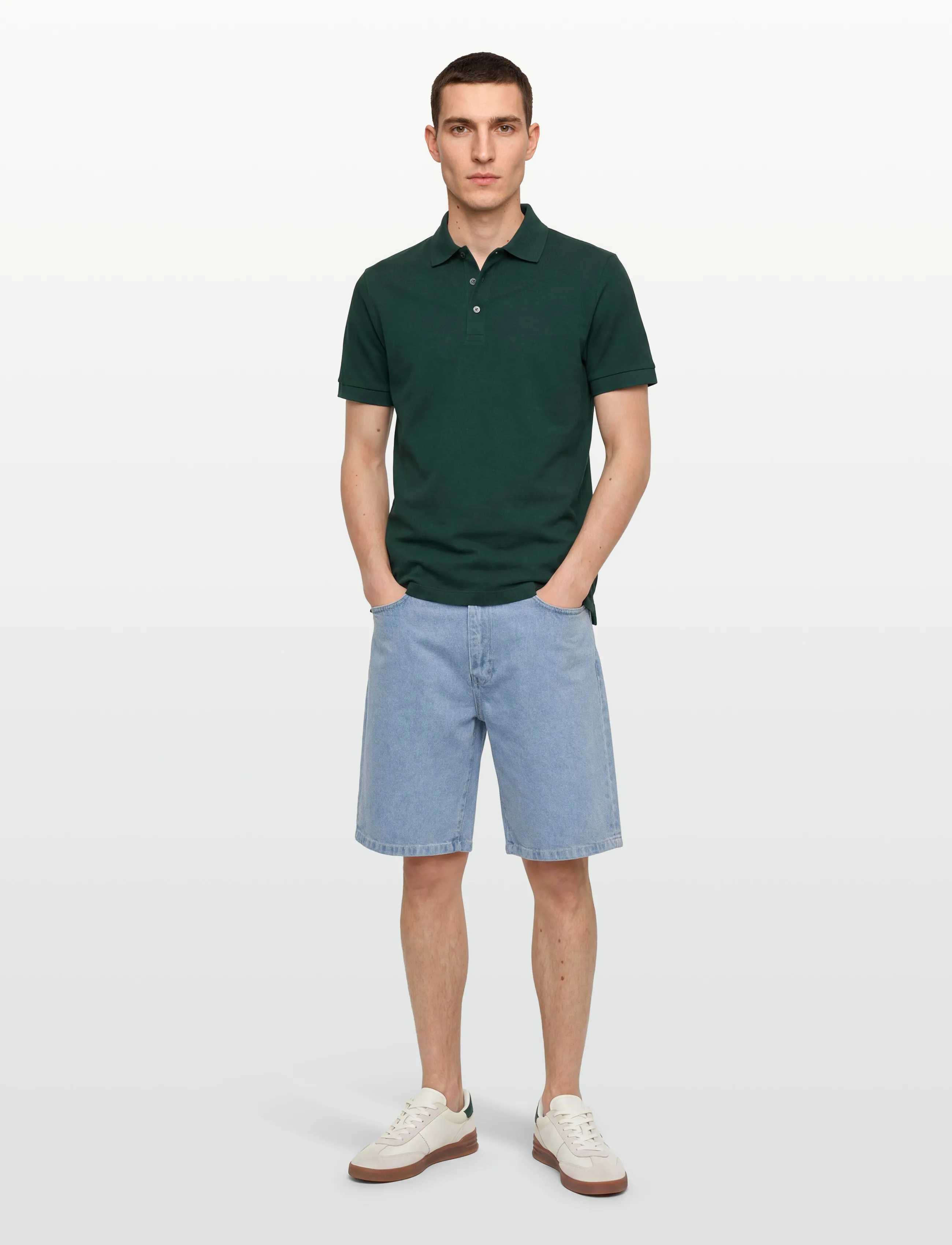 Stan Ray Wide 5 Short Ice Stone Denim, 33, Shorts, Blau - Denim Männerswear