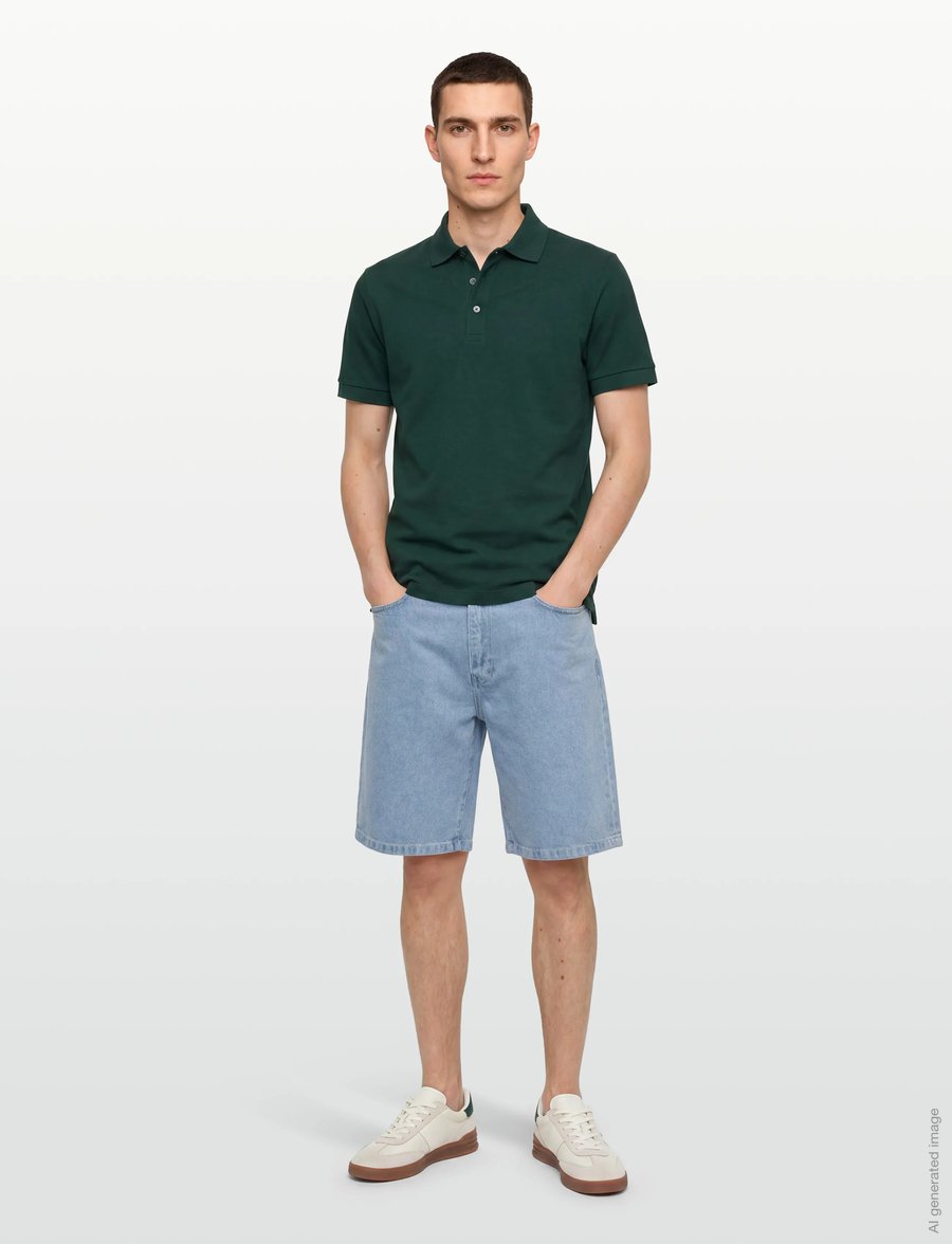 Stan Ray - WIDE 5 SHORT - ICE STONE DENIM - lühikesed teksapüksid - ice stone denim - 0