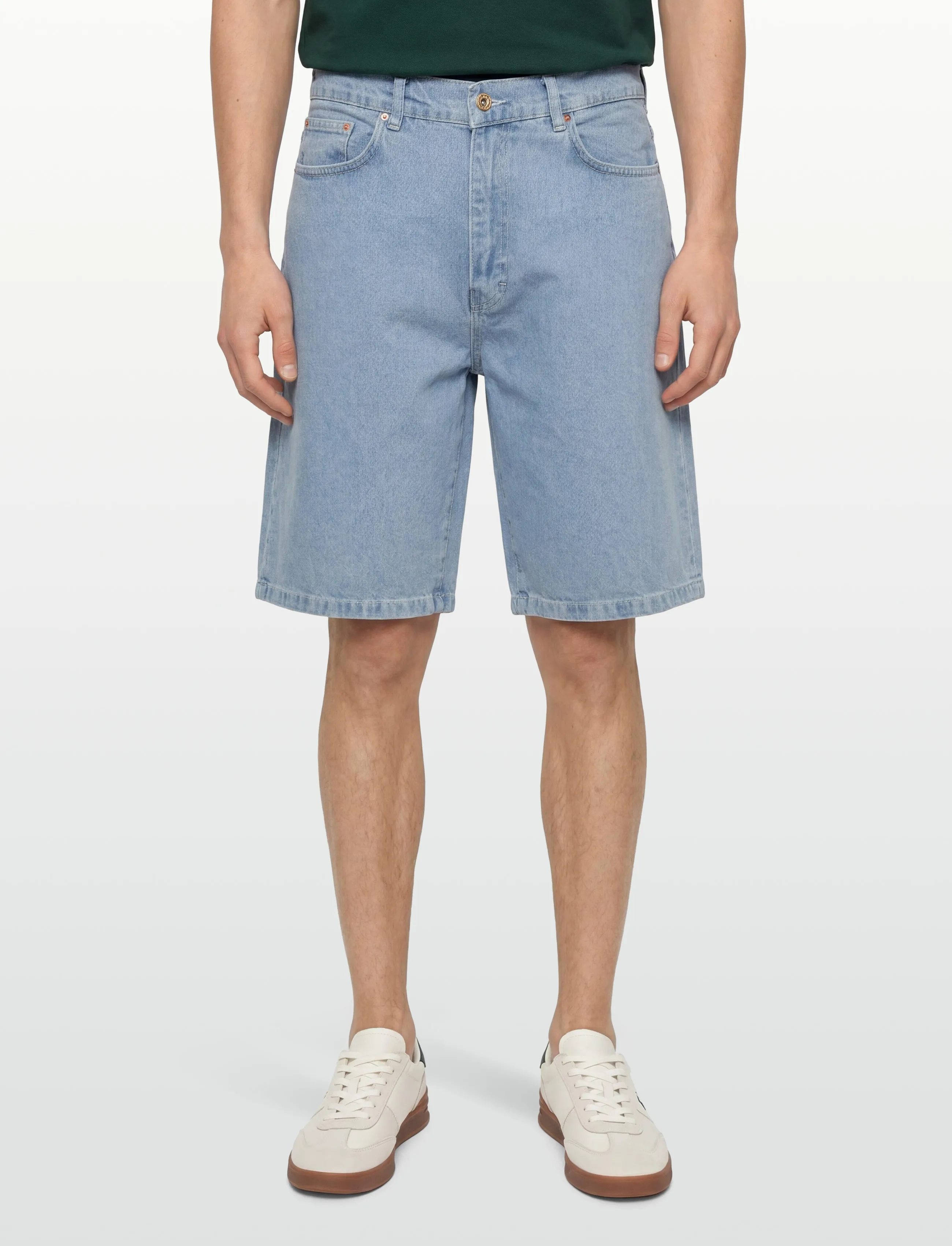 Stan Ray - WIDE 5 SHORT - ICE STONE DENIM - jorts - ice stone denim - 3