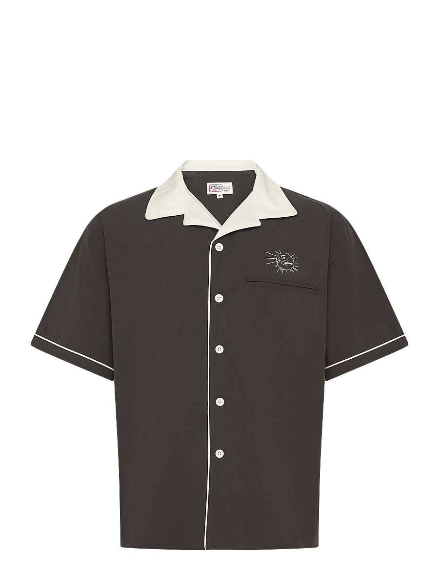 Stan Ray - SS BOWLING SHIRT - RAVEN BLACK - kurzarmhemden - raven black - 0