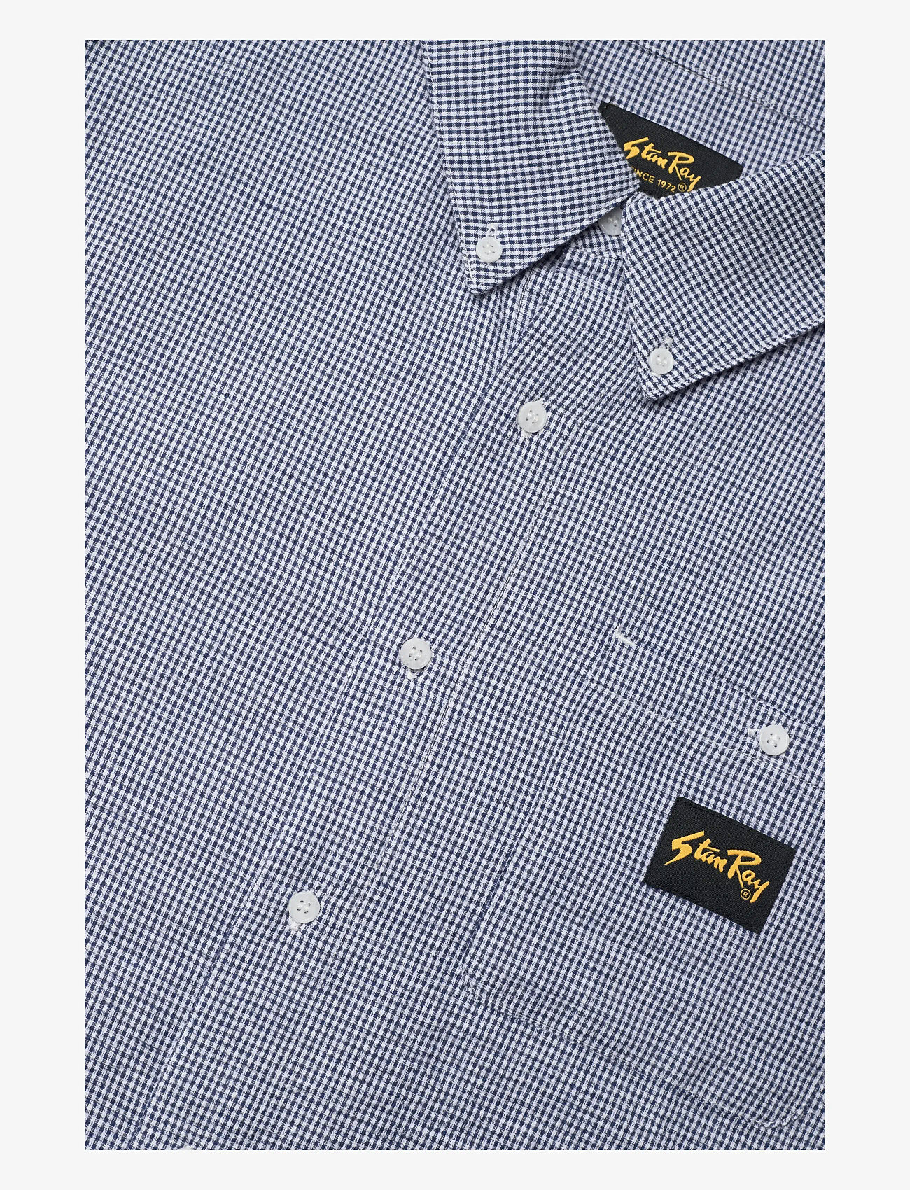 Stan Ray - SS FLANNEL SHIRT - BLUE GINGHAM - flannel-skjorter - blue gingham - 2