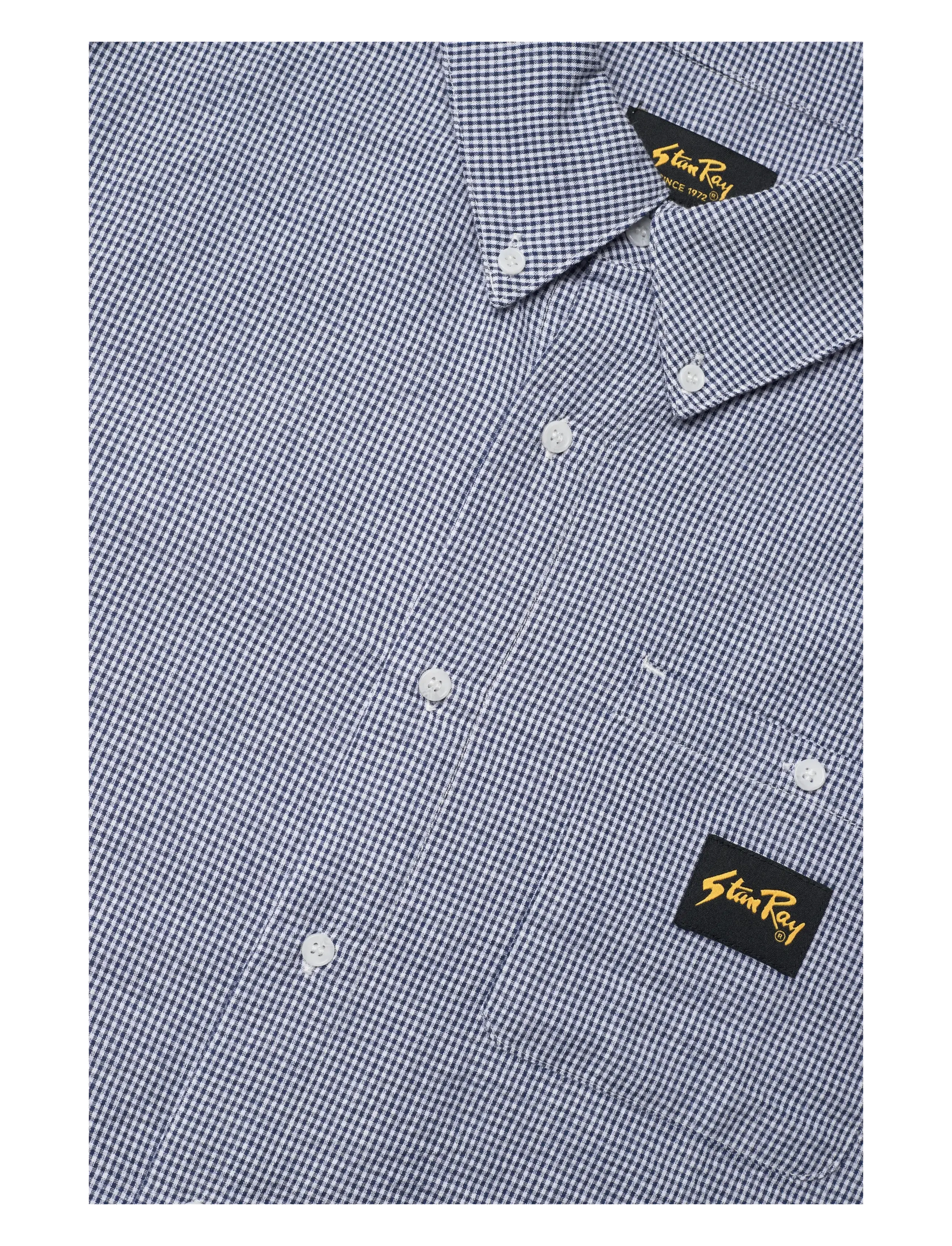 Stan Ray - SS FLANNEL SHIRT - BLUE GINGHAM - lühikeste varrukatega särgid - blue gingham - 3