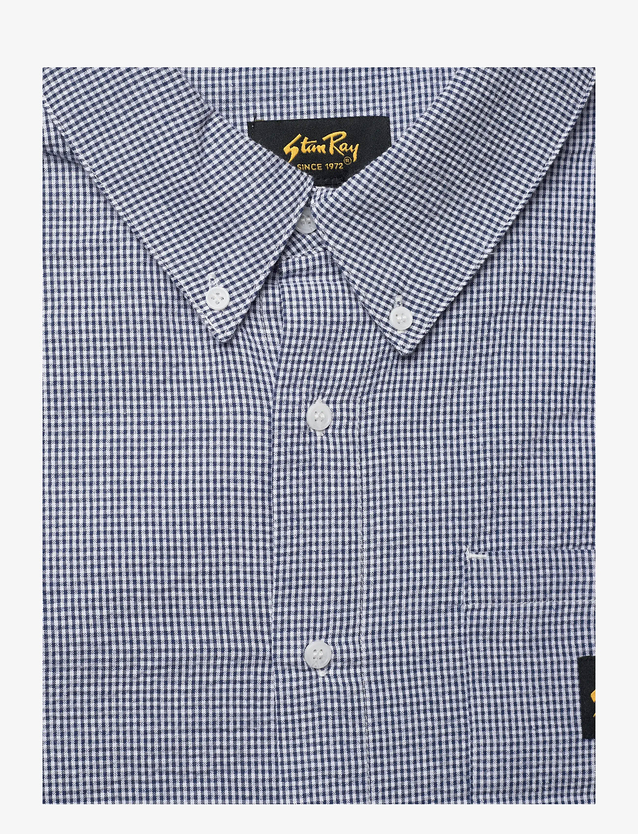 Stan Ray - SS FLANNEL SHIRT - BLUE GINGHAM - flannel-skjorter - blue gingham - 3