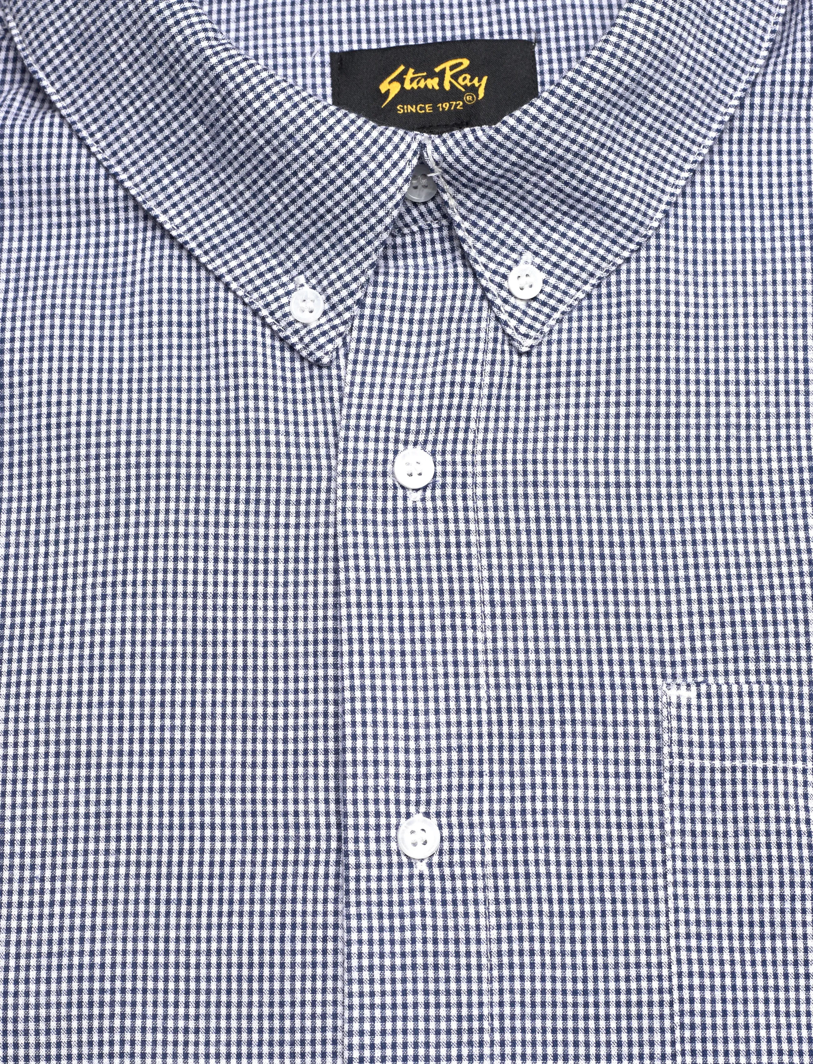 Stan Ray - SS FLANNEL SHIRT - BLUE GINGHAM - lühikeste varrukatega särgid - blue gingham - 2