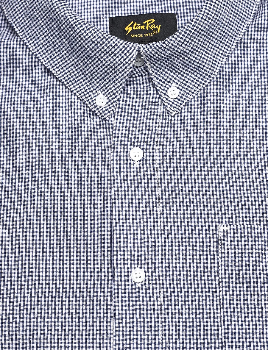 Stan Ray - SS FLANNEL SHIRT - BLUE GINGHAM - flanell-hemden - blue gingham - 2