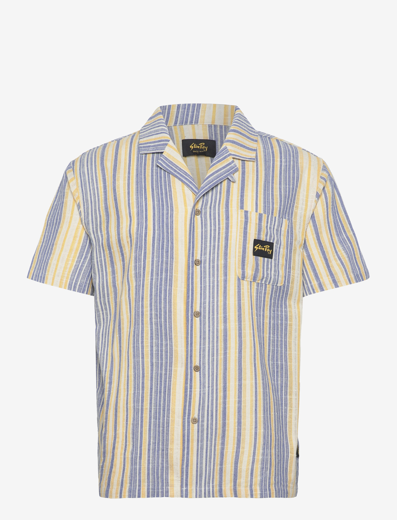 Stan Ray - TOUR SHIRT - BLUE/YELLOW STRIPE - stribede skjorter - blue/yellow stripe - 0