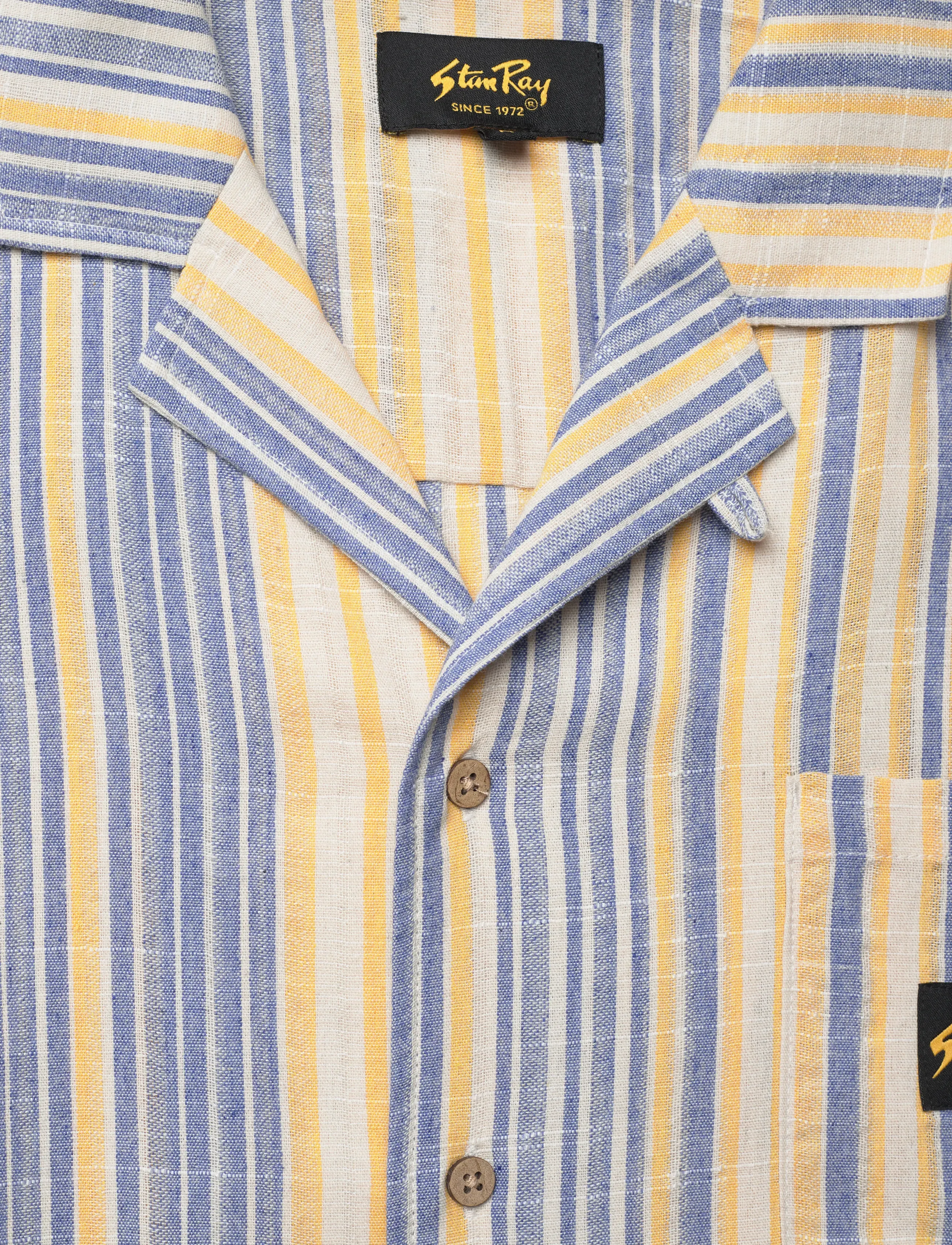 Stan Ray - TOUR SHIRT - BLUE/YELLOW STRIPE - randiga skjortor - blue/yellow stripe - 2