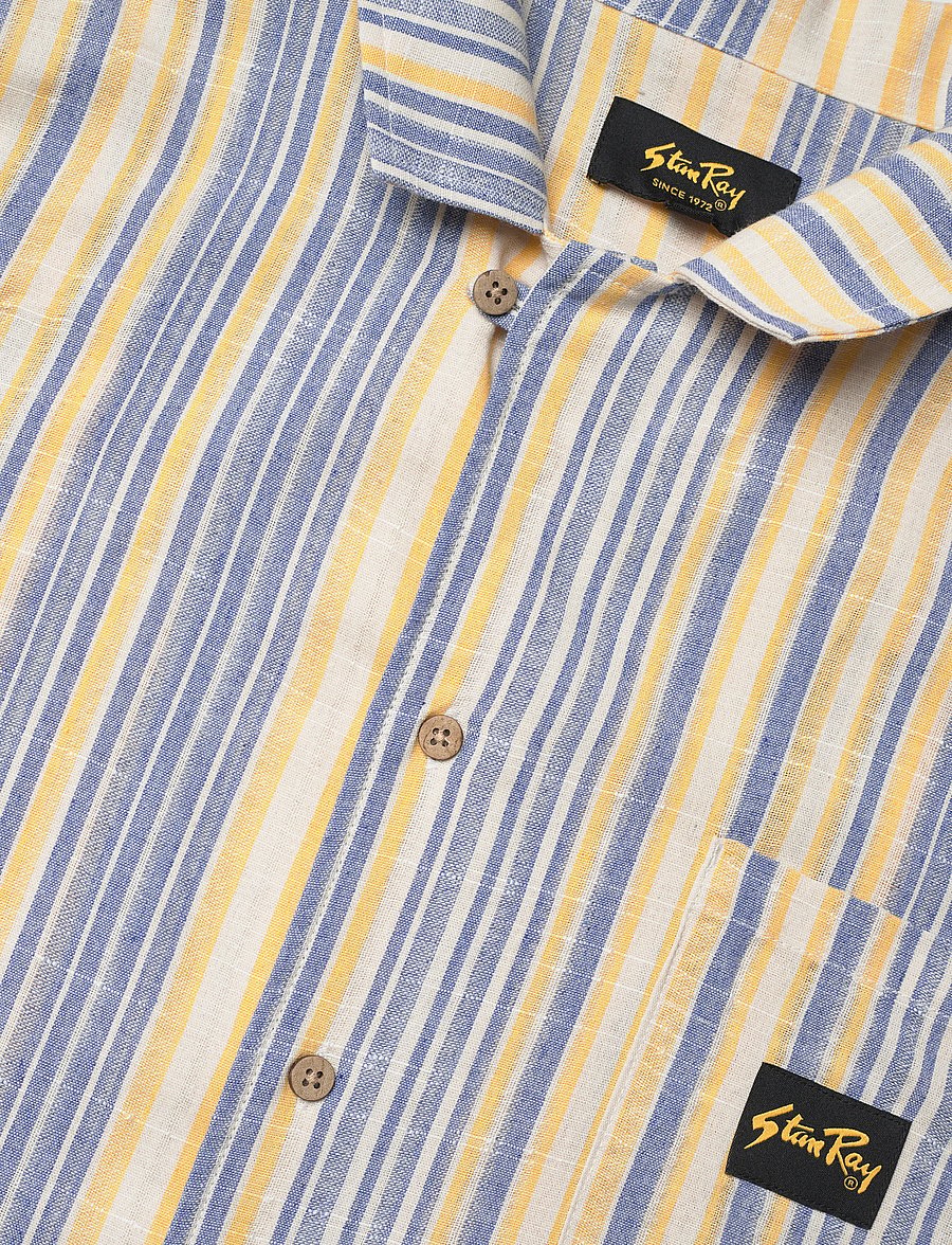 Stan Ray - TOUR SHIRT - BLUE/YELLOW STRIPE - raidalliset kauluspaidat - blue/yellow stripe - 3