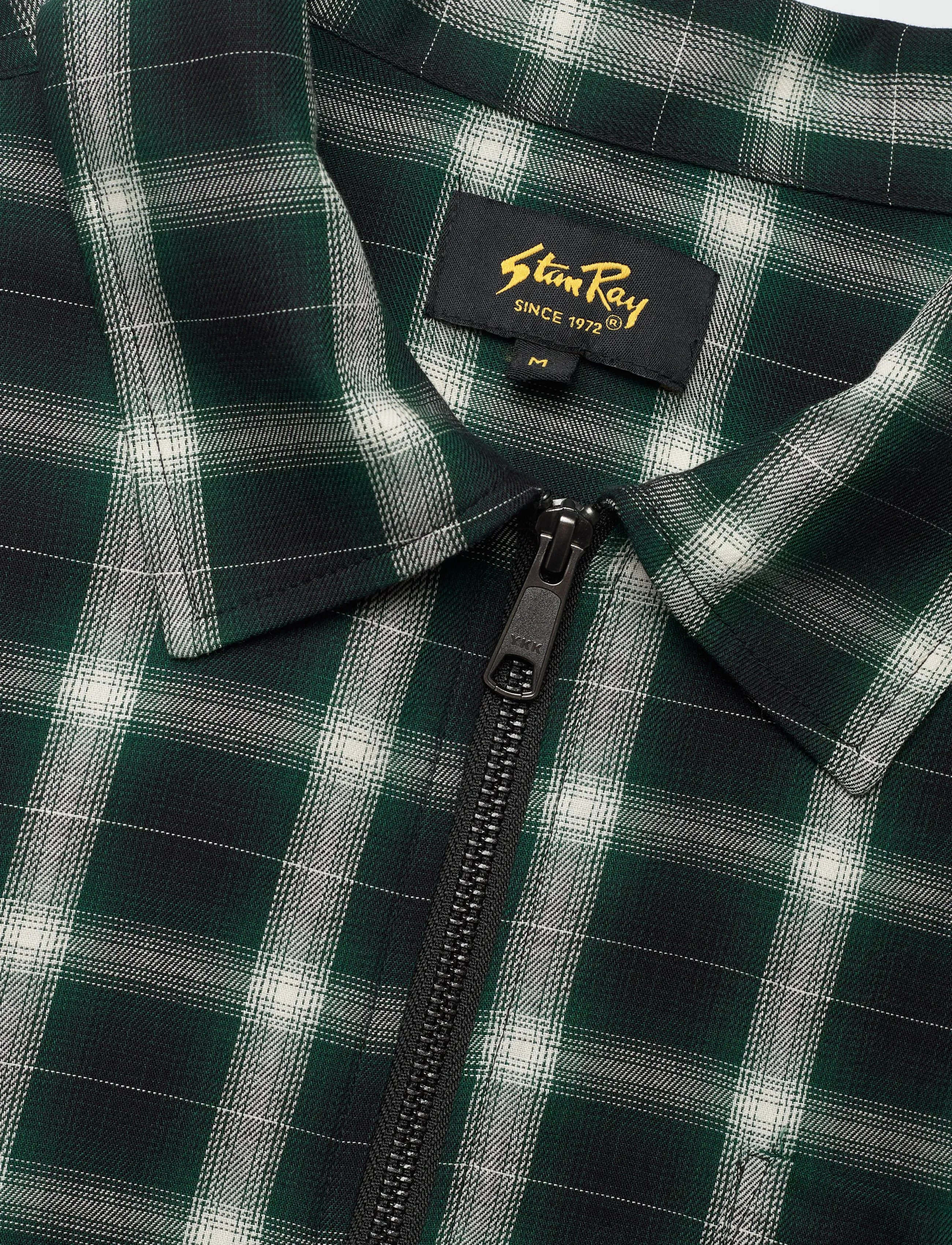 Stan Ray - ZIP SHIRT - GREEN CHECK - ternede skjorter - green check - 2