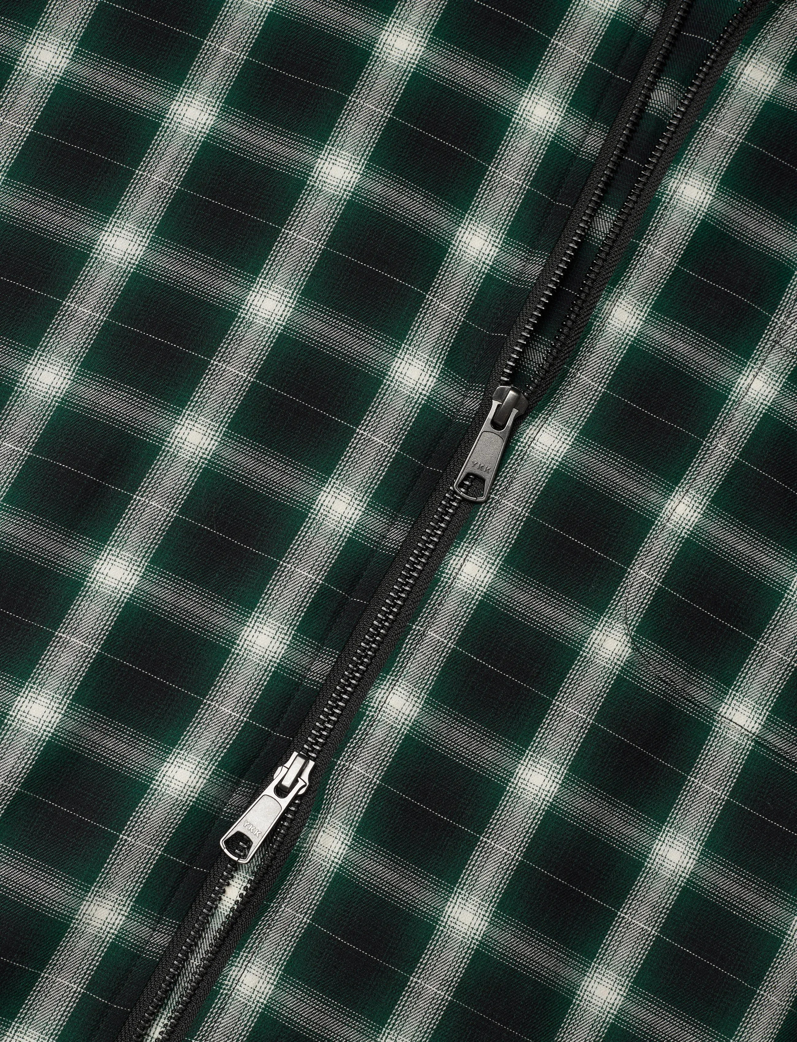 Stan Ray - ZIP SHIRT - GREEN CHECK - ternede skjorter - green check - 3
