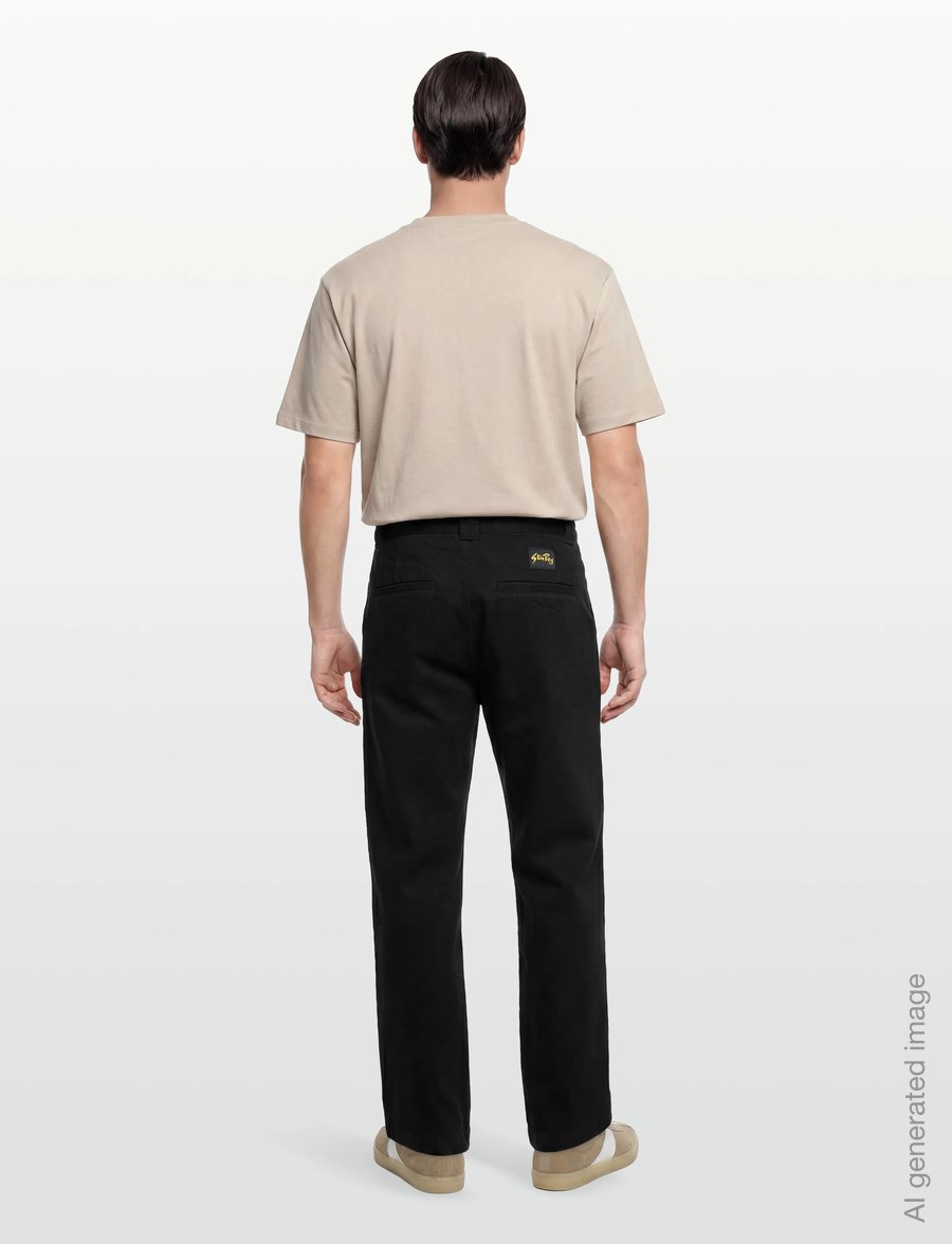 Stan Ray - A PANT - WASHED BLACK - chino-püksid - washed black - 4