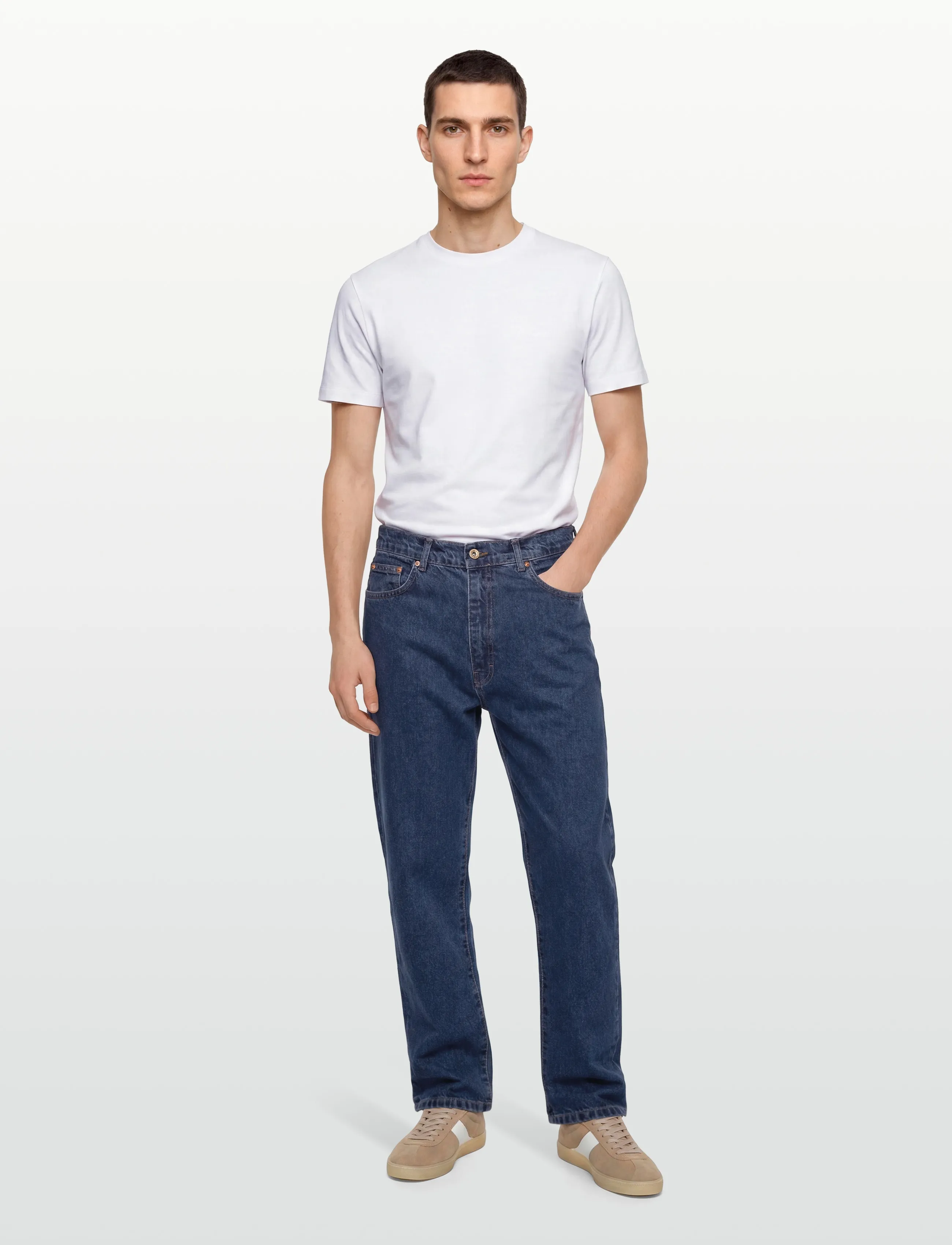 Stan Ray Wide 5 Dark Rinse, 32, Jeans, Blau - Regular, Männerswear
