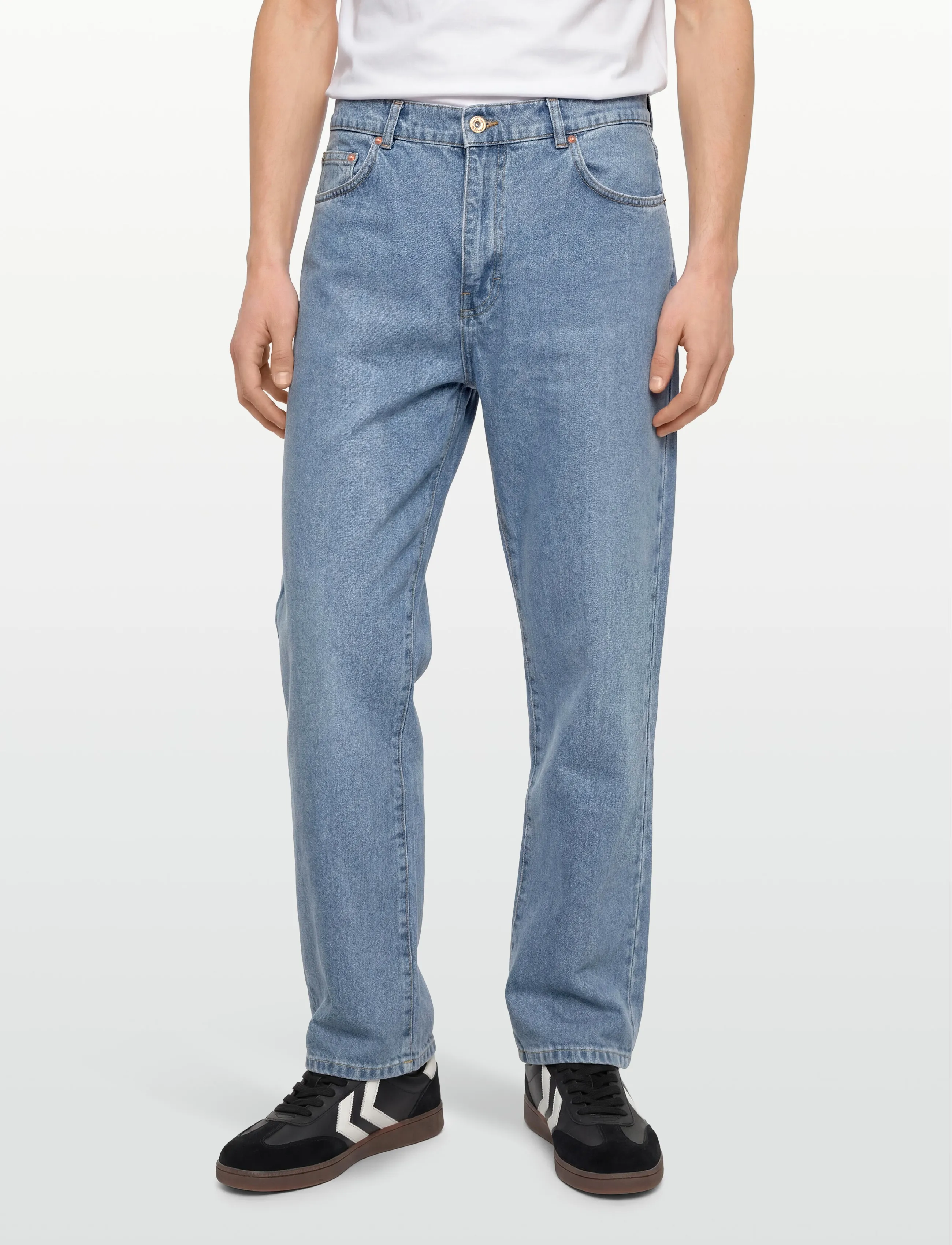 Stan Ray - WIDE 5 - MID STONE DENIM - loose jeans - mid stone - 3