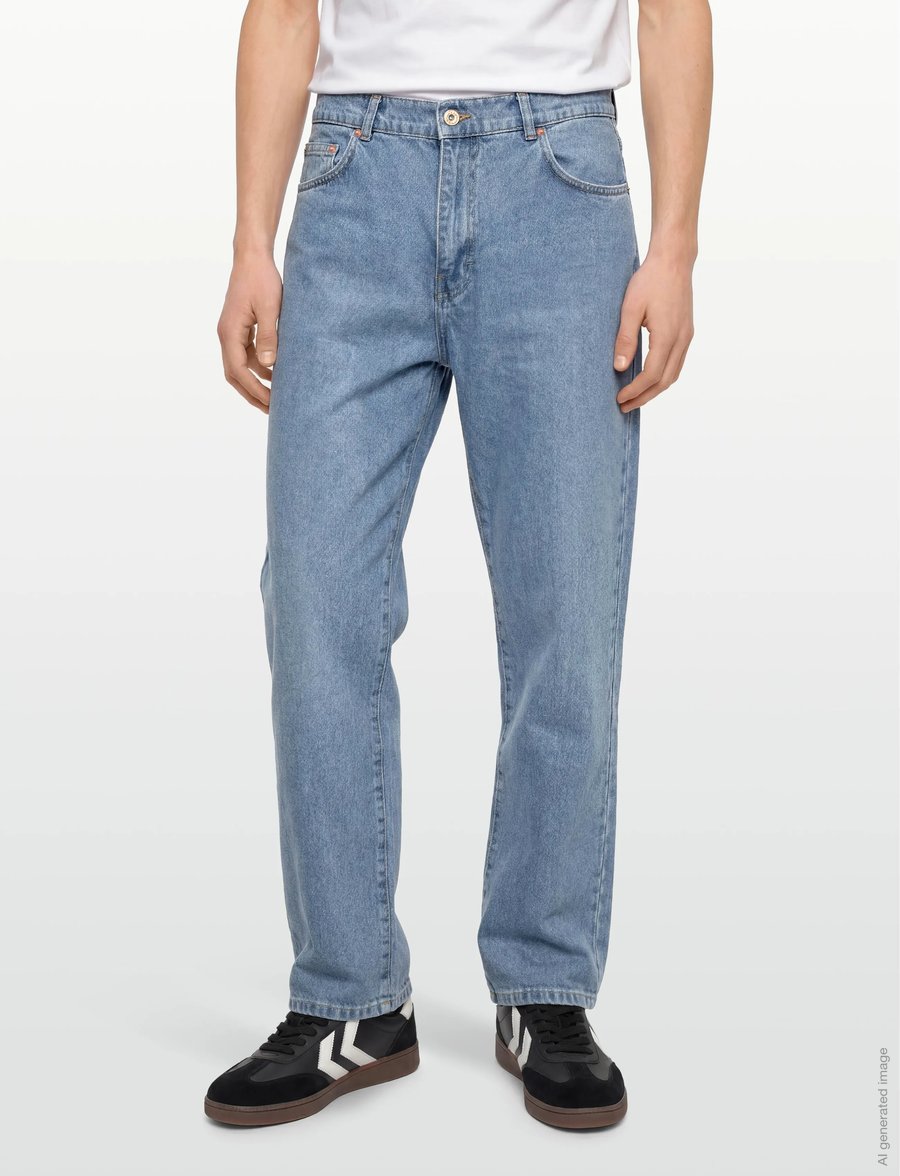 Stan Ray - WIDE 5 - MID STONE DENIM - loose jeans - mid stone - 3