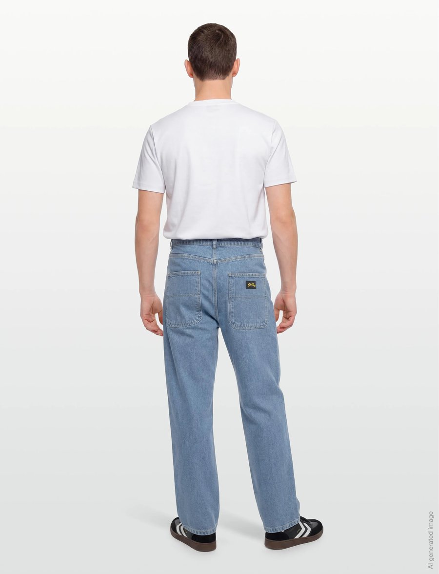 Stan Ray - WIDE 5 - MID STONE DENIM - loose jeans - mid stone - 4