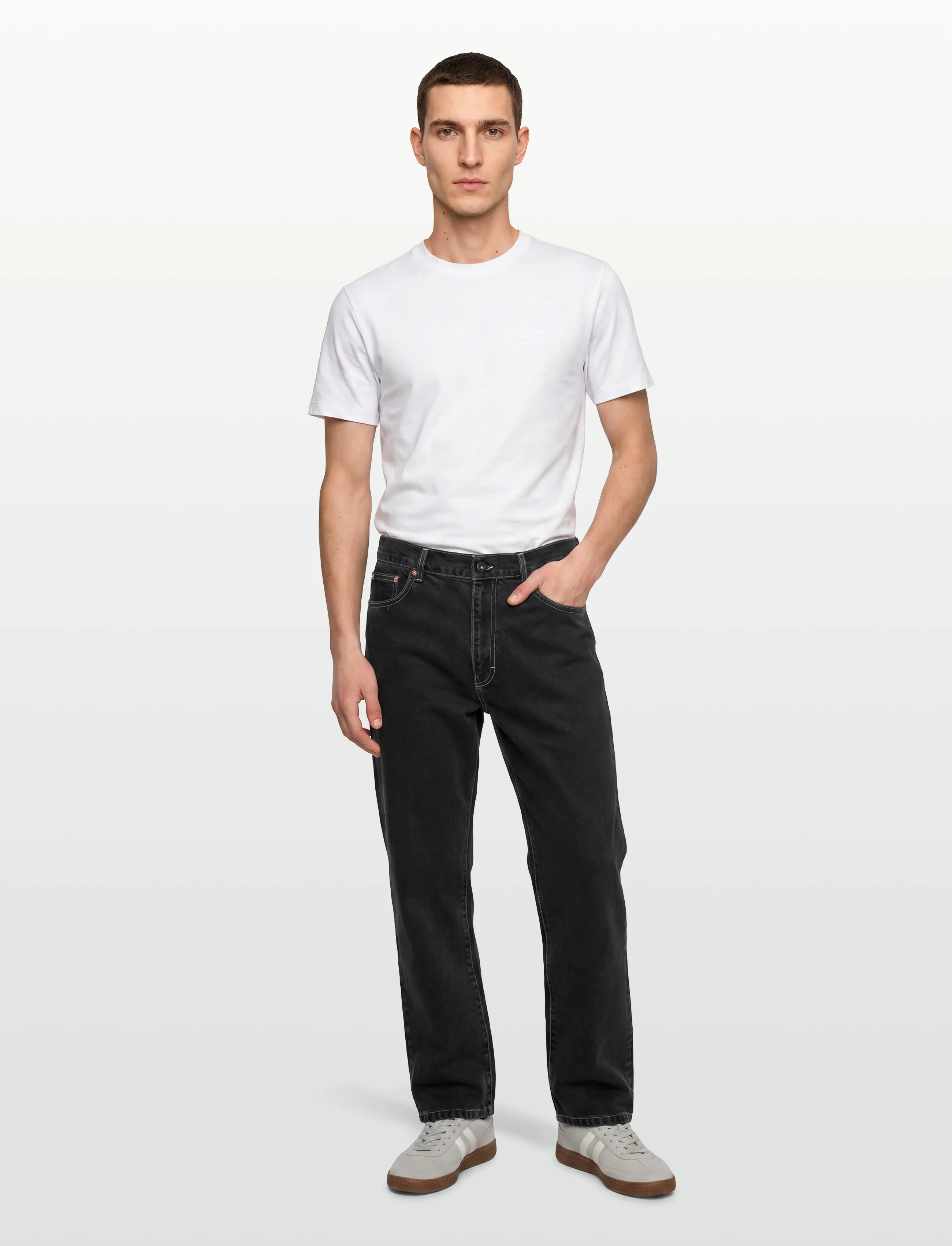 Stan Ray Wide 5 Black Stone Denim, 32, Jeans, Schwarz - Relaxed, Männerswear