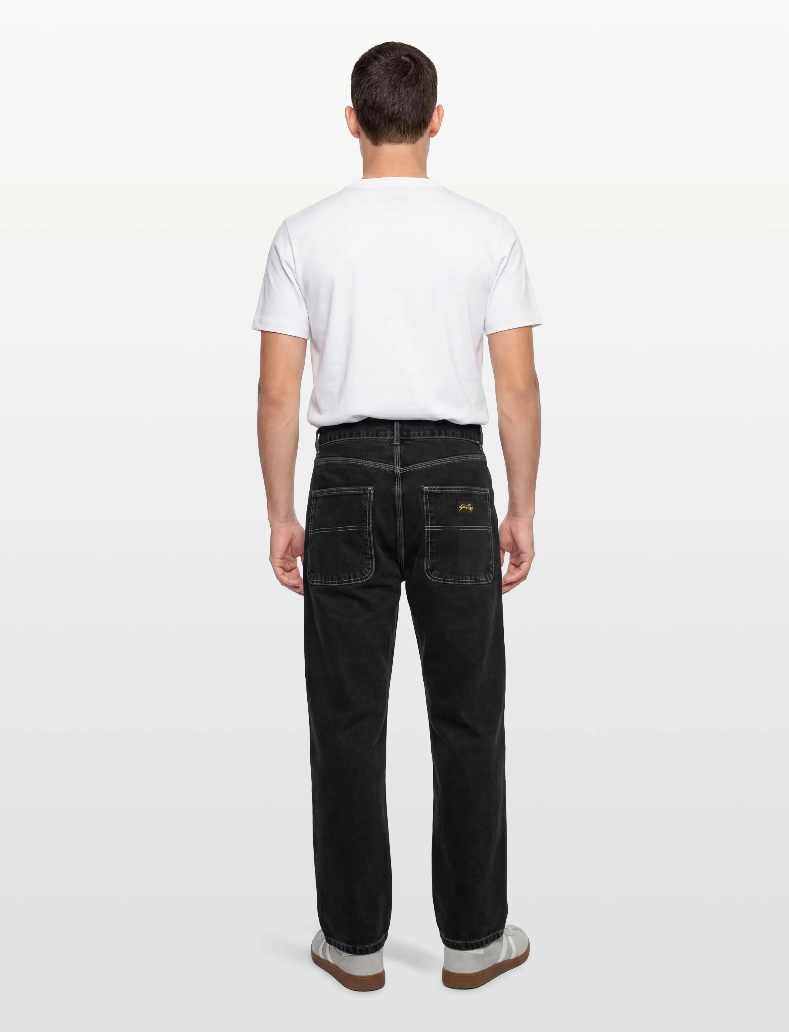 Stan Ray - WIDE 5 - BLACK STONE DENIM - püksid & teksad - black stone denim - 4
