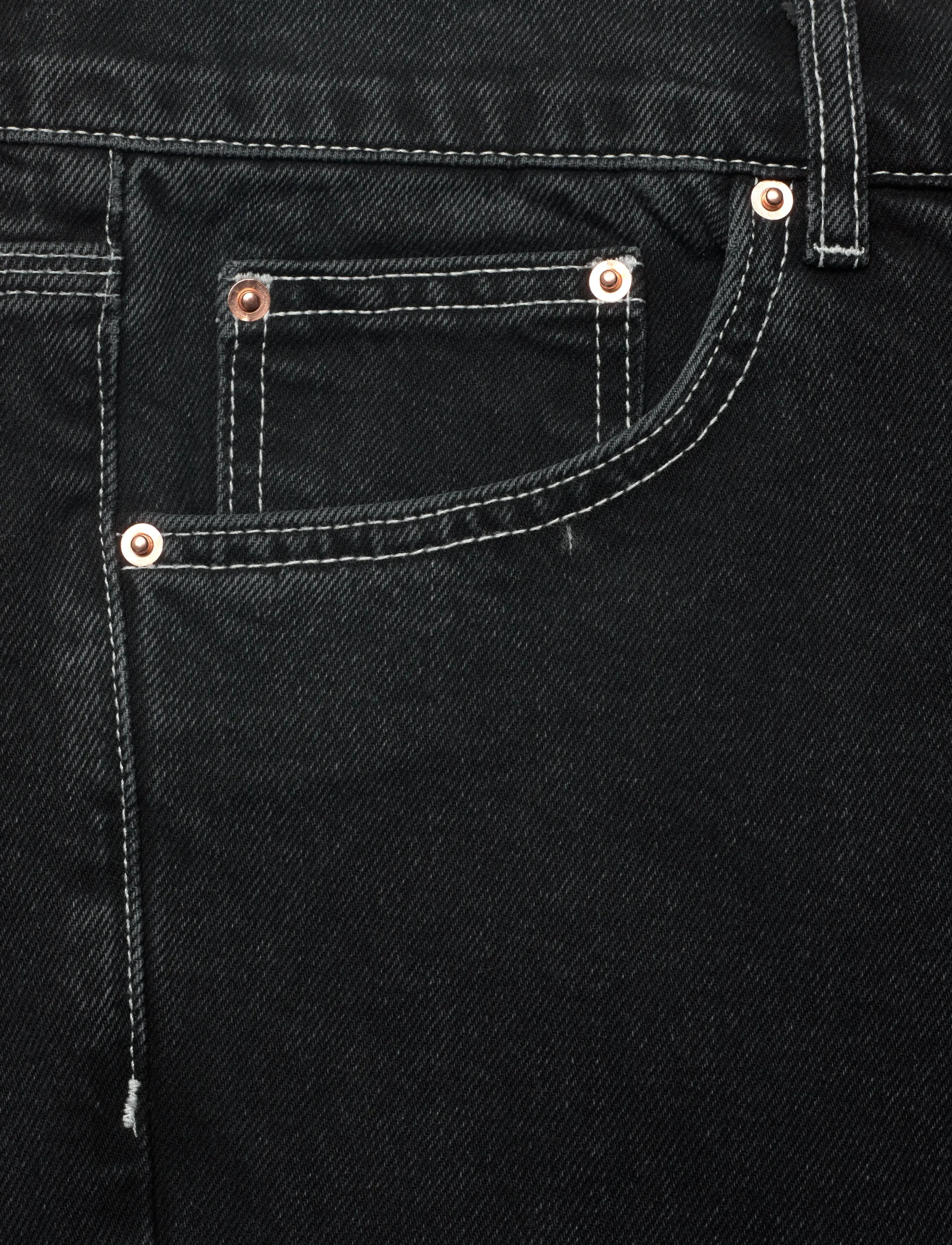 Stan Ray - WIDE 5 - BLACK STONE DENIM - loose jeans - black stone denim - 2