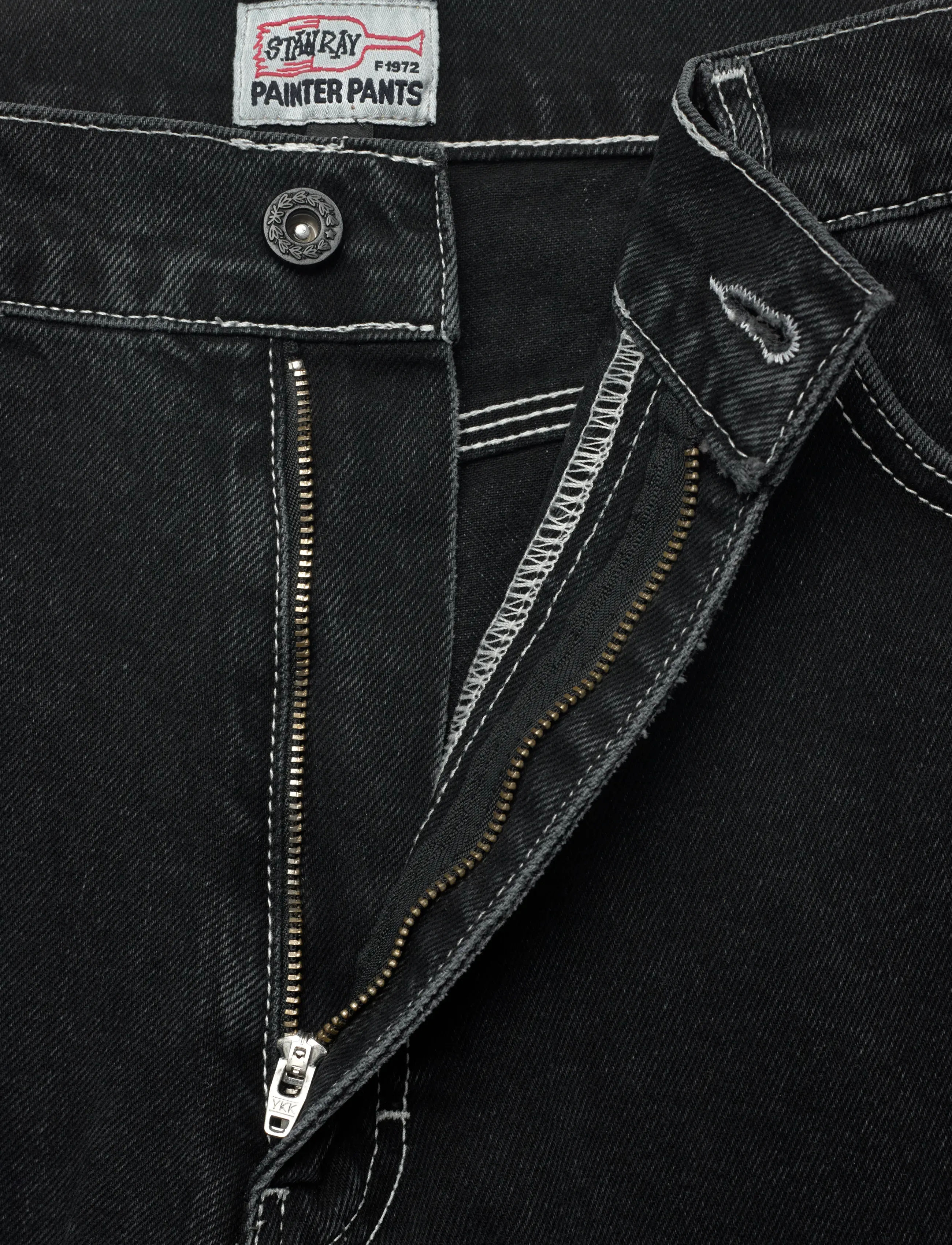 Stan Ray - WIDE 5 - BLACK STONE DENIM - loose jeans - black stone denim - 3