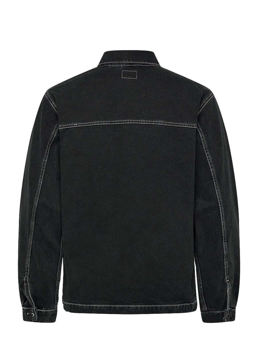 Stan Ray - COVERALL JACKET - WASHED BLACK DENIM - ungefütterte denimjacken - washed black denim - 2