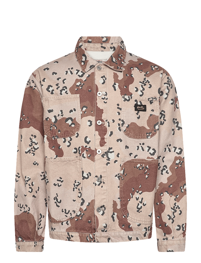 Stan Ray - COVERALL JACKET - CHOC CHIP CAMO CANVAS - ofodrade jeansjackor - choc chip camo - 0