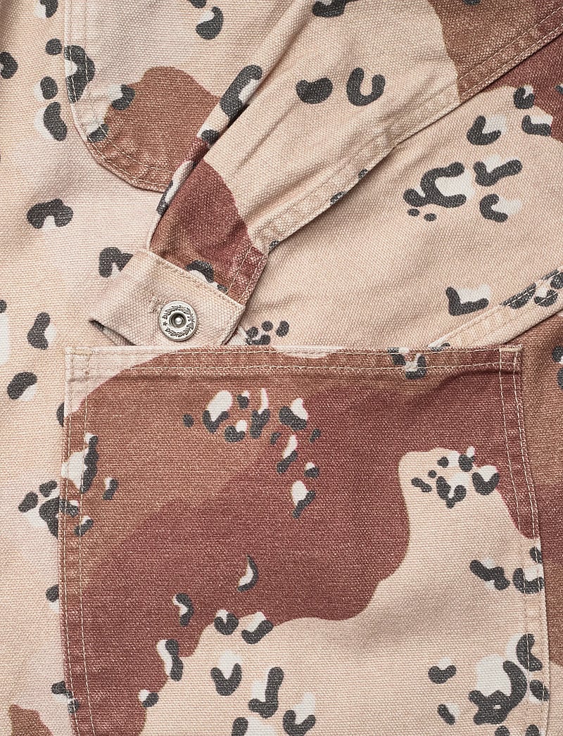 Stan Ray - COVERALL JACKET - CHOC CHIP CAMO CANVAS - ofodrade jeansjackor - choc chip camo - 3