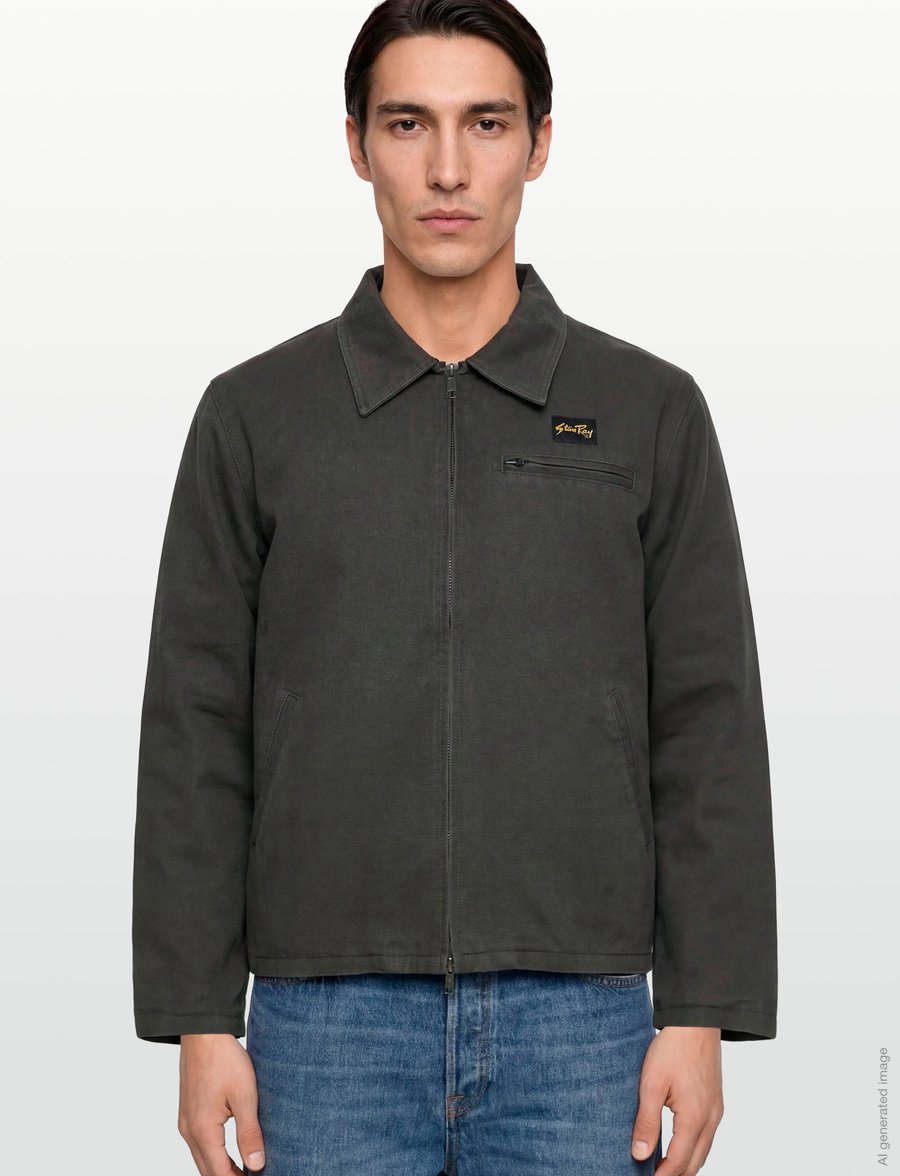 Stan Ray - GAS JACKET - RAVEN CANVAS - frühlingsjacken - raven canvas - 3