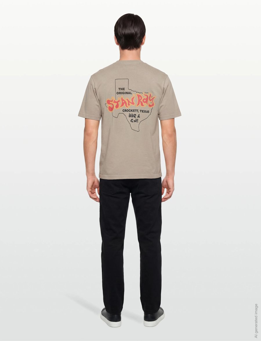 Stan Ray - BBQ TEE - EUCALYPTUS - lühikeste varrukatega t-särgid - eucalyptus - 4