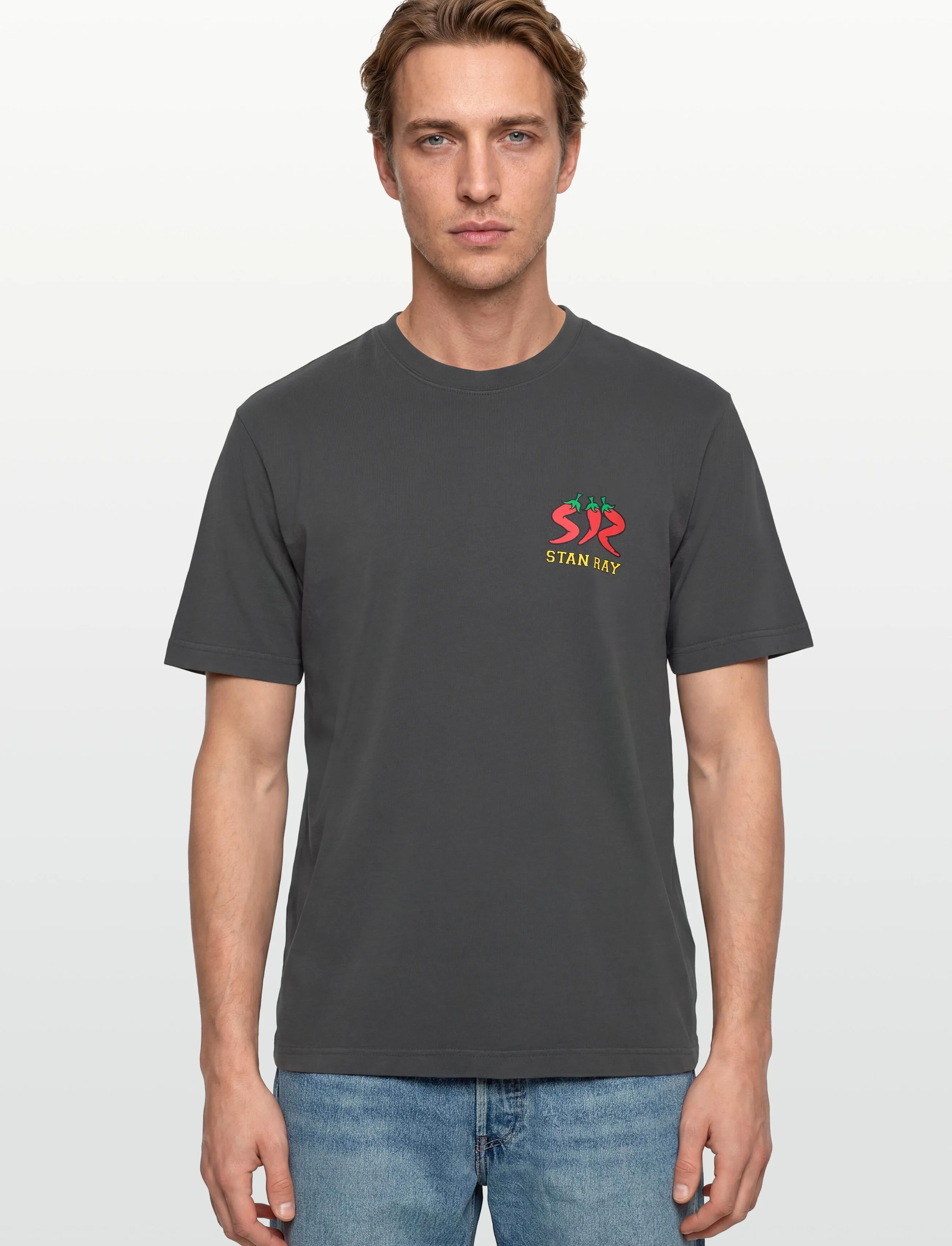 Stan Ray - PEPPER TEE - RAVEN BLACK - kurzärmelig - raven black - 3