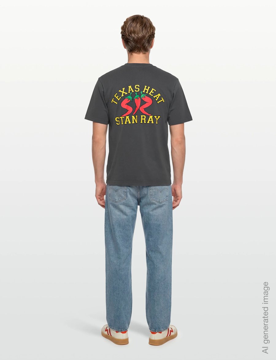 Stan Ray - PEPPER TEE - RAVEN BLACK - short-sleeved t-shirts - raven black - 4