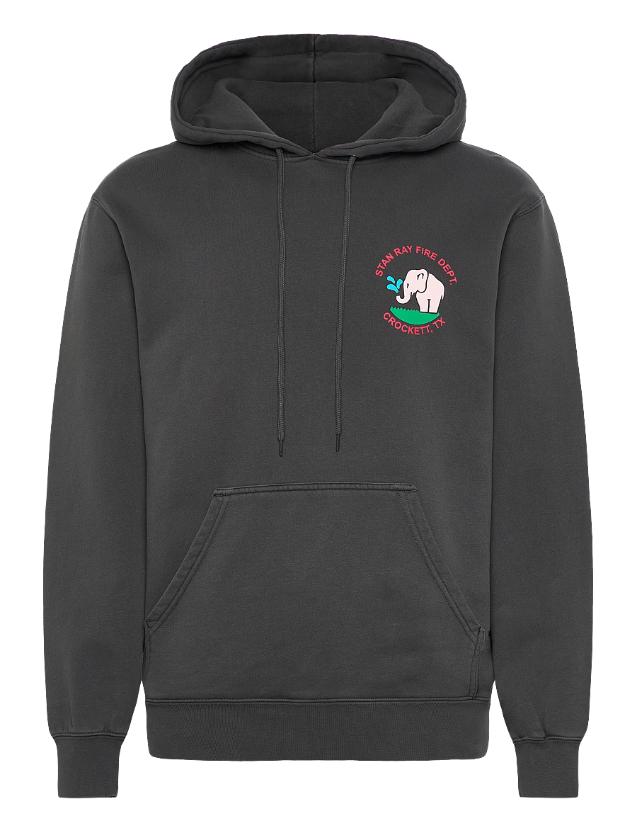 Stan Ray - FIRE DEPT HOOD - RAVEN BLACK - kapuutsiga pusad - raven black - 1