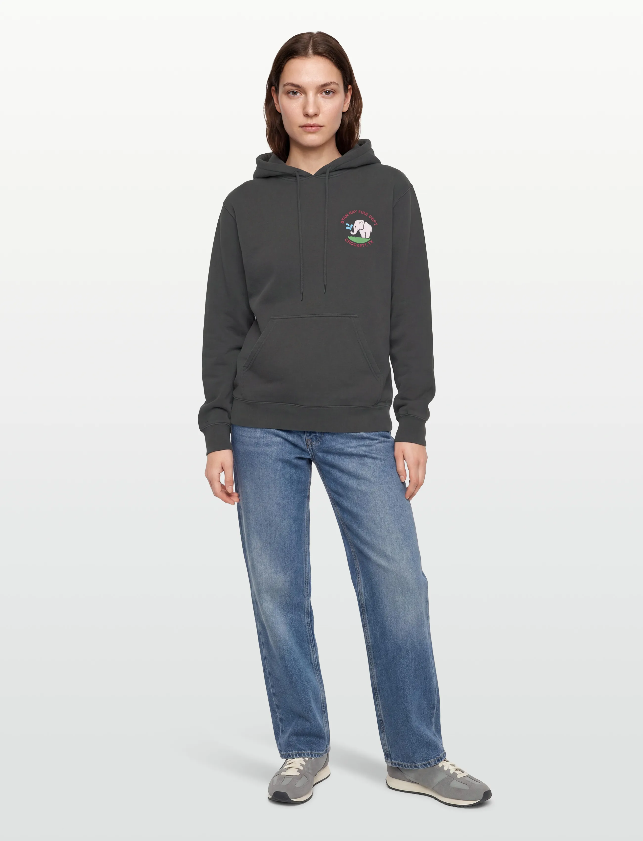 Stan Ray Fire Dept Hood Raven Black, XL, Sweatshirts & Hoodies, Schwarz - Männerswear
