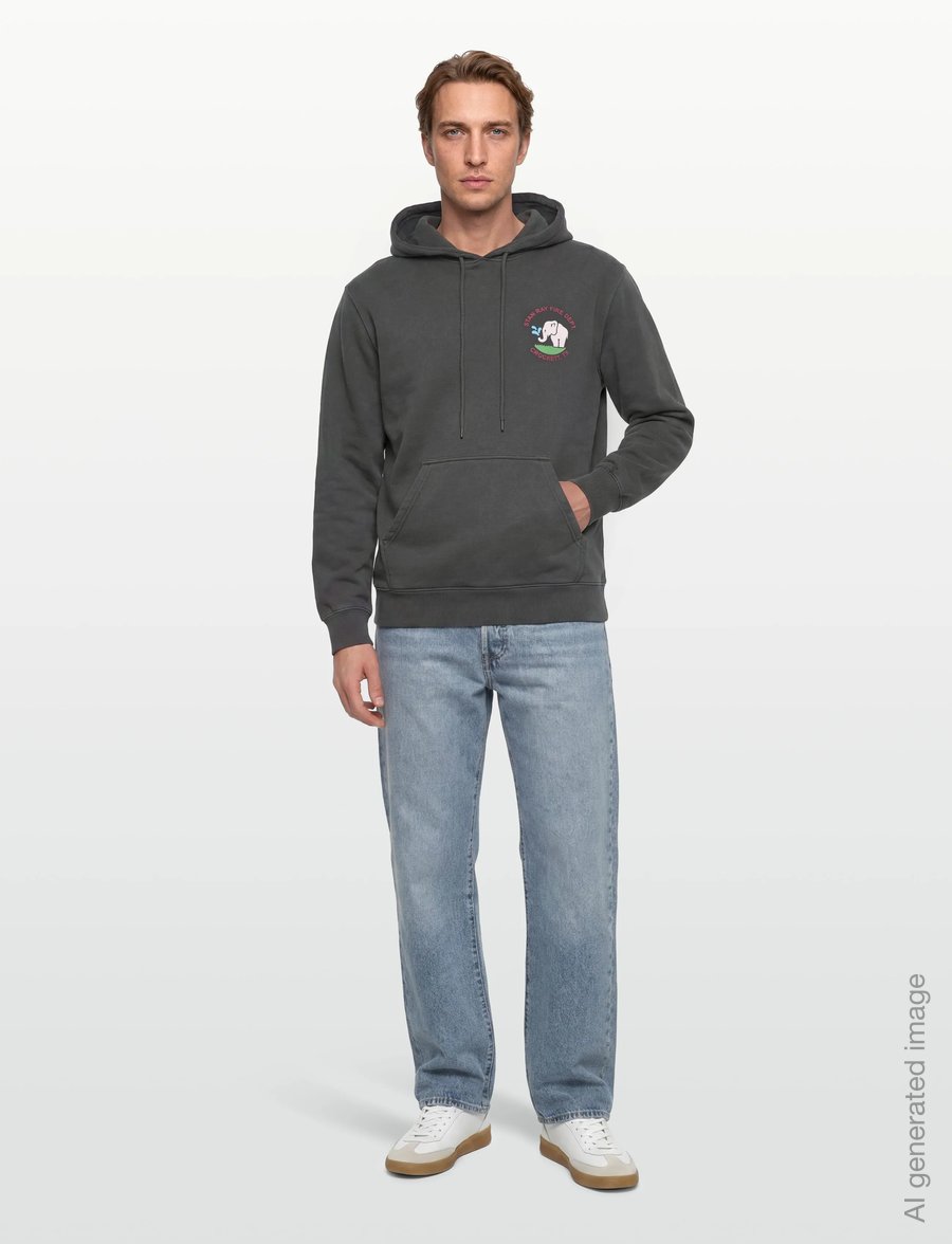Stan Ray - FIRE DEPT HOOD - RAVEN BLACK - kapuutsiga pusad - raven black - 4