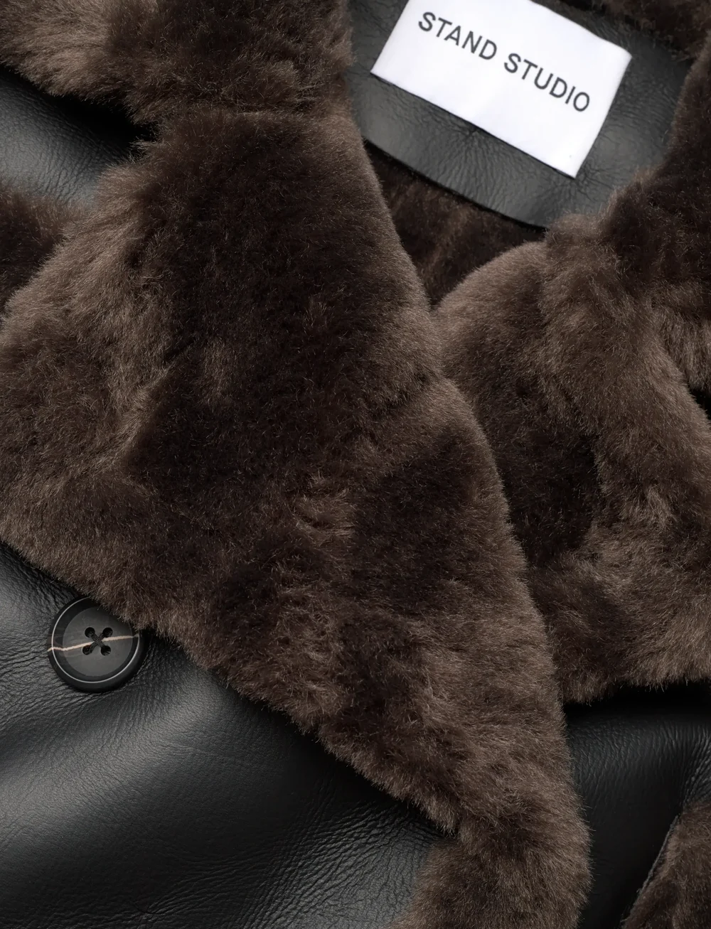 Stand Studio - Kristy Jacket - læderjakker - black/dark brown - 3