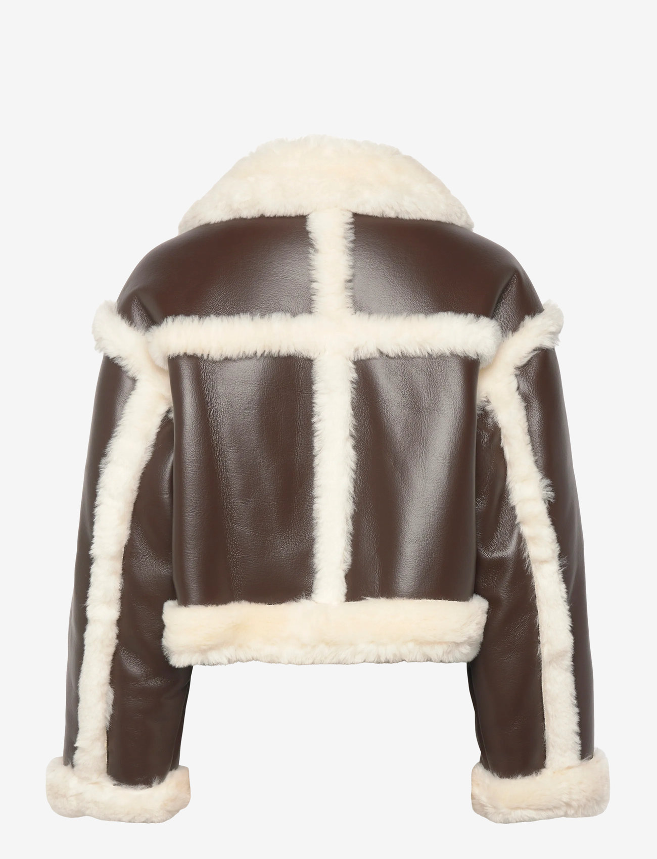 Stand Studio - Kristy Jacket - frühlingsjacken - dark brown/off white - 1