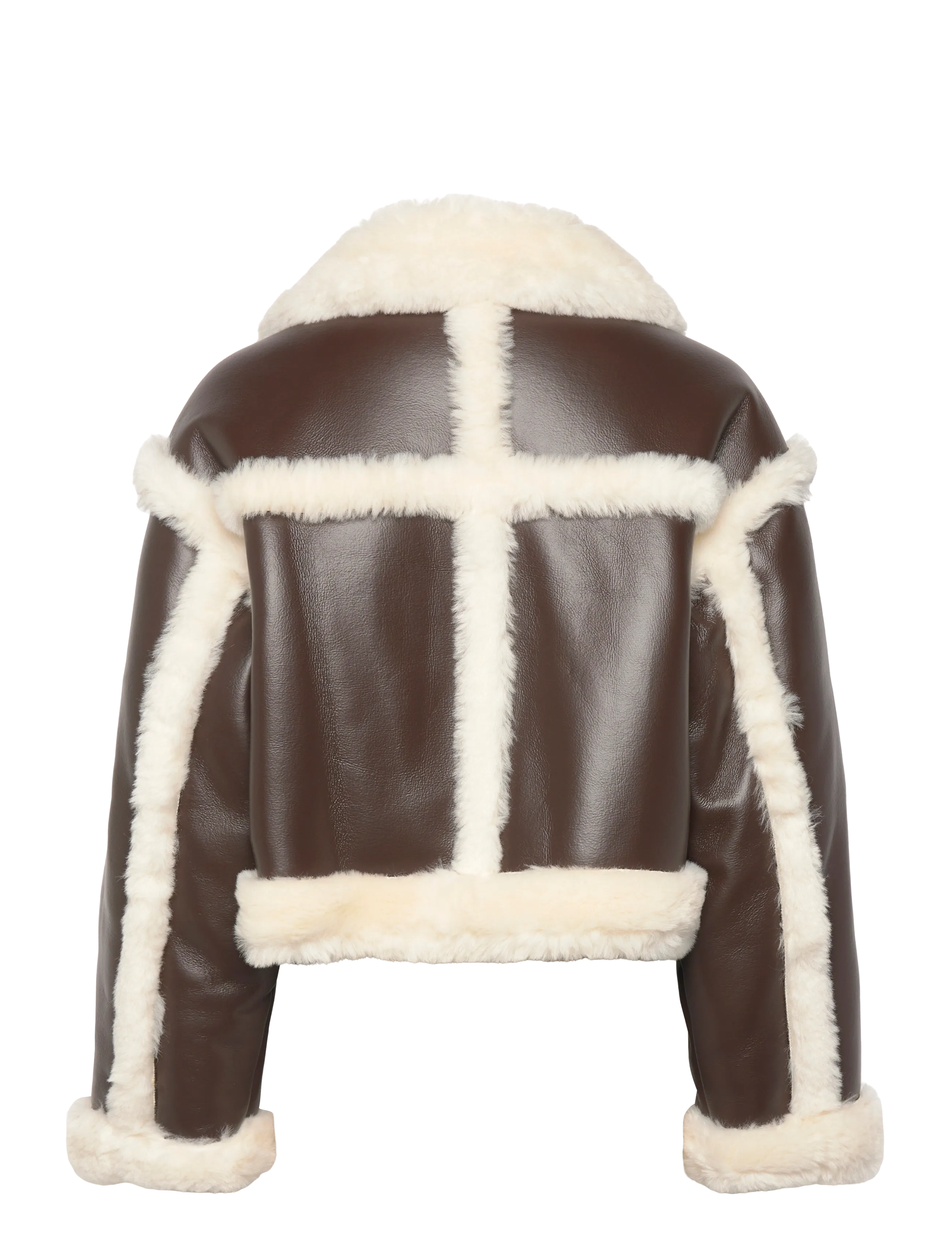 Stand Studio - Kristy Jacket - frühlingsjacken - dark brown/off white - 1