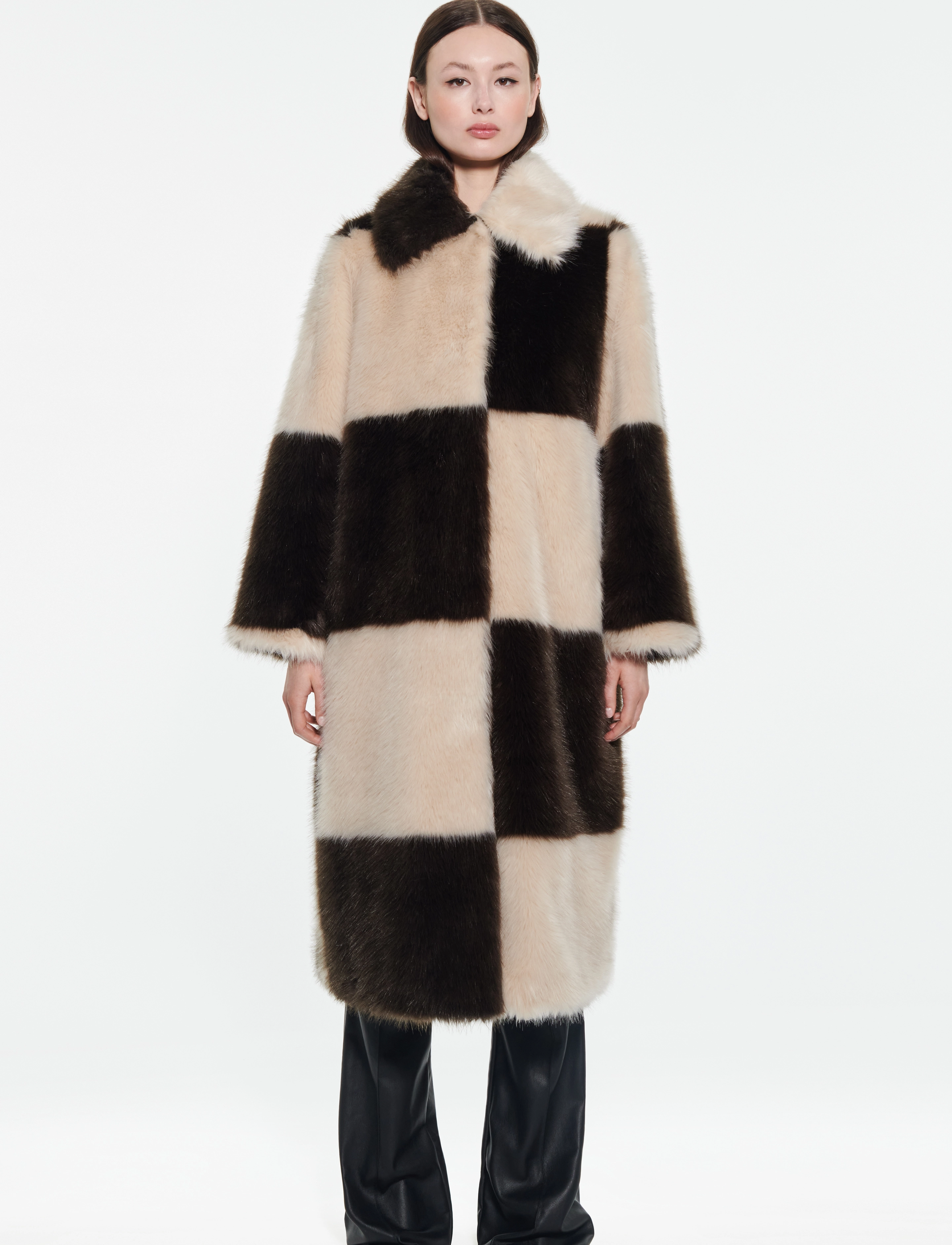 Stand Studio - Nino Coat Check - brown/beige - 2