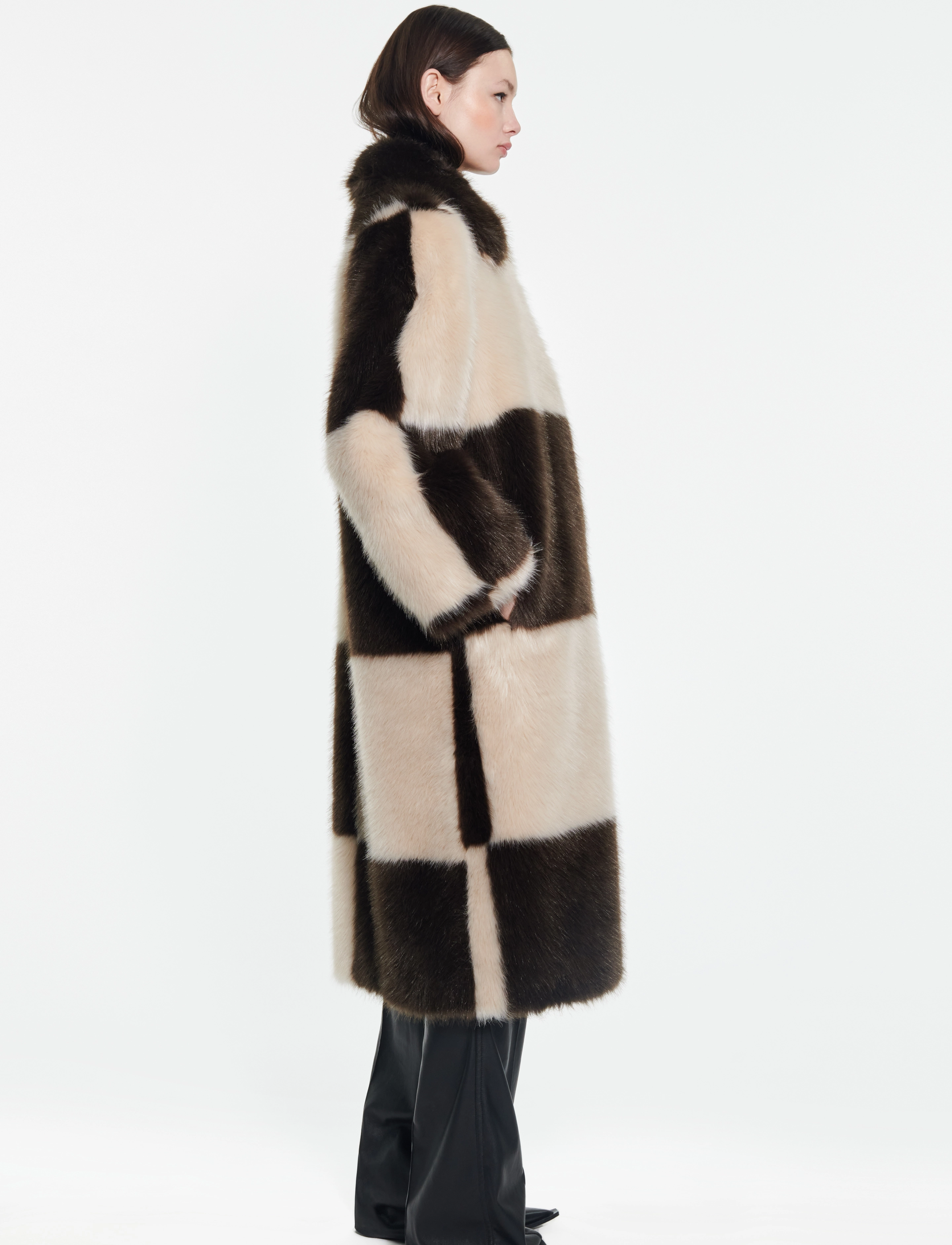 Stand Studio - Nino Coat Check - brown/beige - 3