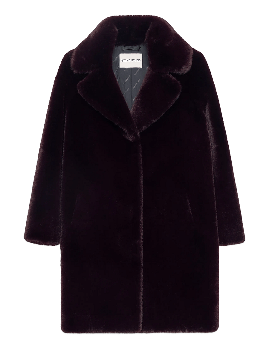 Stand Studio - Camille Cocoon Coat - ash brown - 0